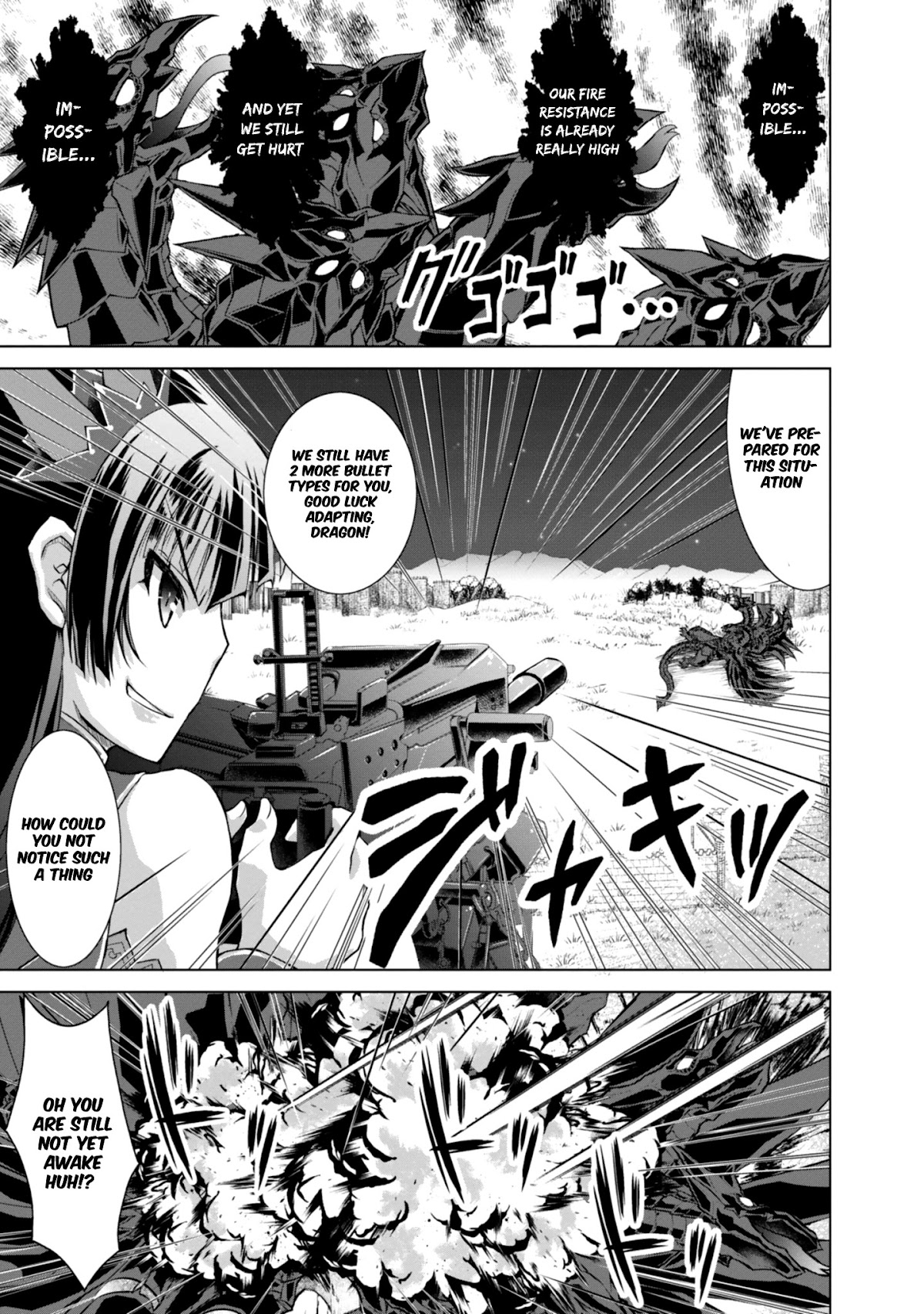 Gunota ga Mahou Sekai ni Tensei Shitara, Gendai Heiki de Guntai Harem o Tsukucchaimashita!? Chapter 40 page 28 - Chapter 40