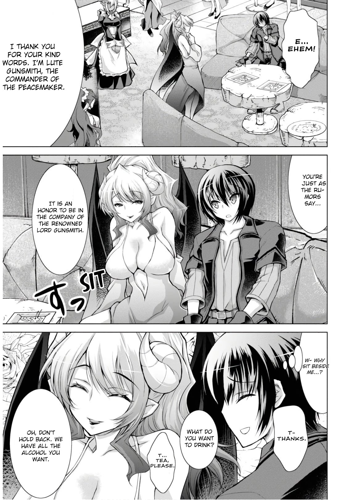 Gunota ga Mahou Sekai ni Tensei Shitara, Gendai Heiki de Guntai Harem o Tsukucchaimashita!? Chapter 50 page 14 - Chapter 50