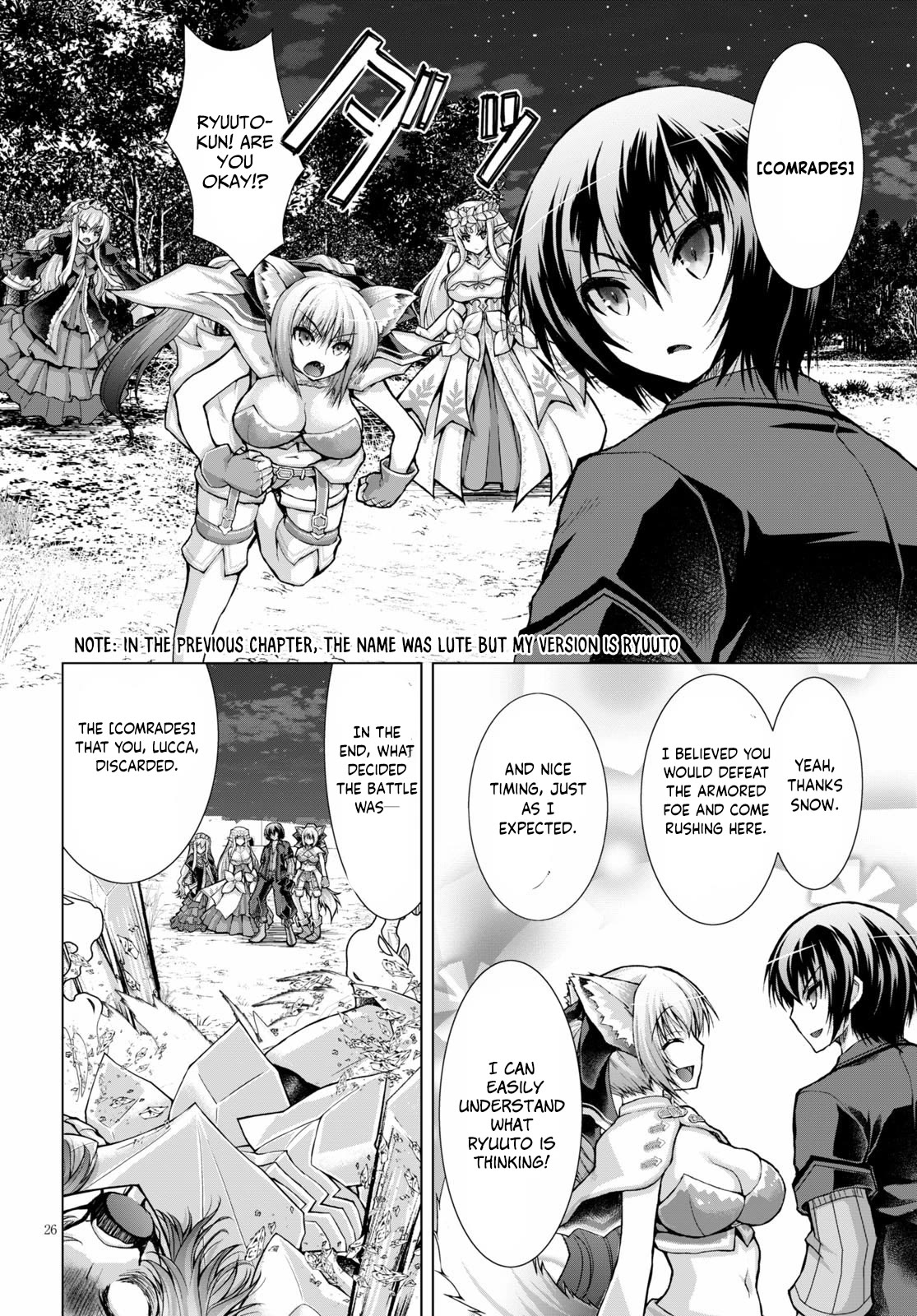 Gunota ga Mahou Sekai ni Tensei Shitara, Gendai Heiki de Guntai Harem o Tsukucchaimashita!? Chapter 58 page 26 - Chapter 58