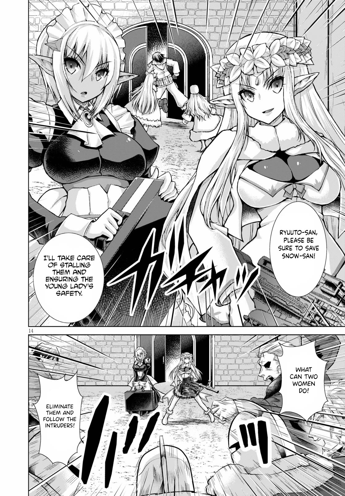 Gunota ga Mahou Sekai ni Tensei Shitara, Gendai Heiki de Guntai Harem o Tsukucchaimashita!? Chapter 65 page 15 - Chapter 65