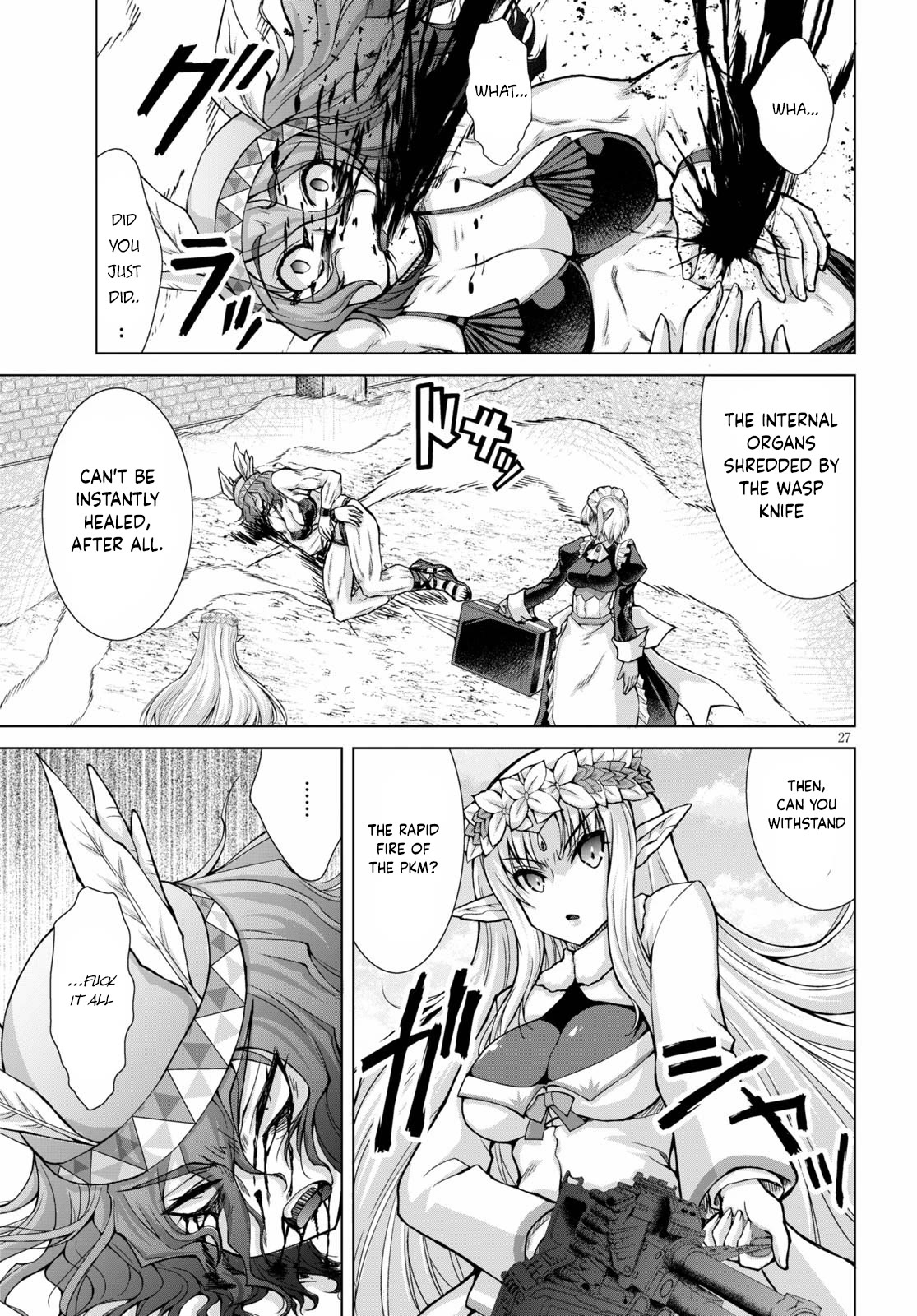 Gunota ga Mahou Sekai ni Tensei Shitara, Gendai Heiki de Guntai Harem o Tsukucchaimashita!? Chapter 66 page 28 - Chapter 66