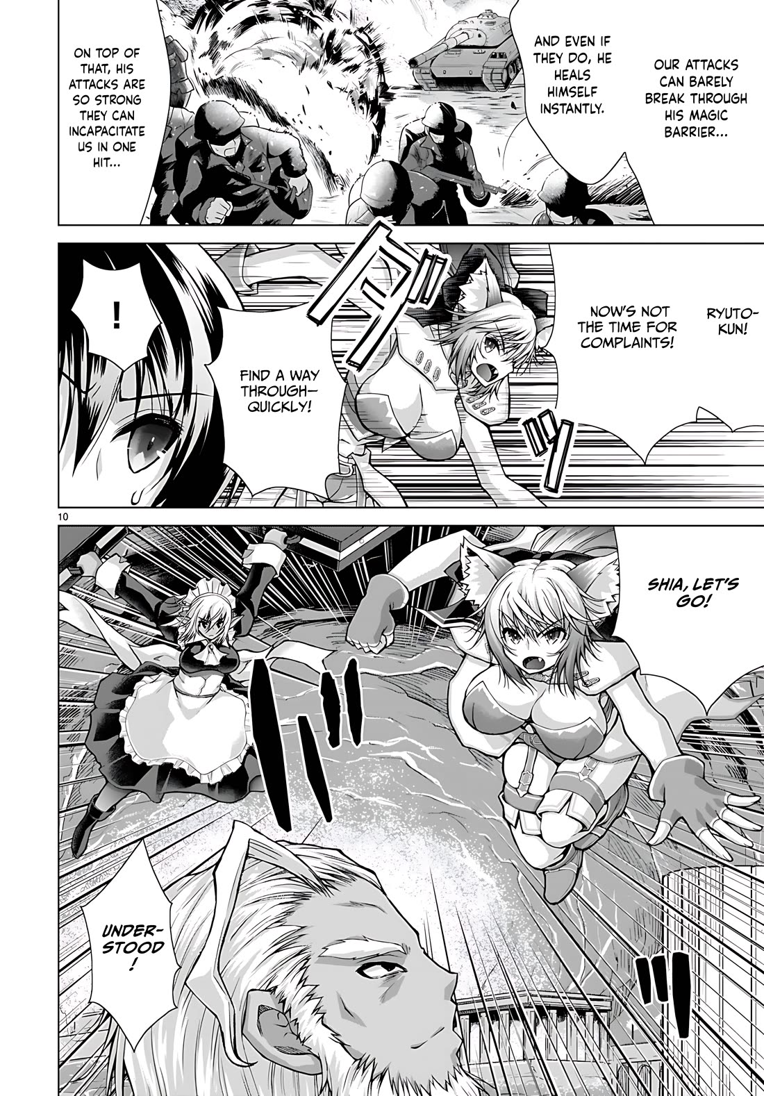 Gunota ga Mahou Sekai ni Tensei Shitara, Gendai Heiki de Guntai Harem o Tsukucchaimashita!? Chapter 78 page 10 - Chapter 78