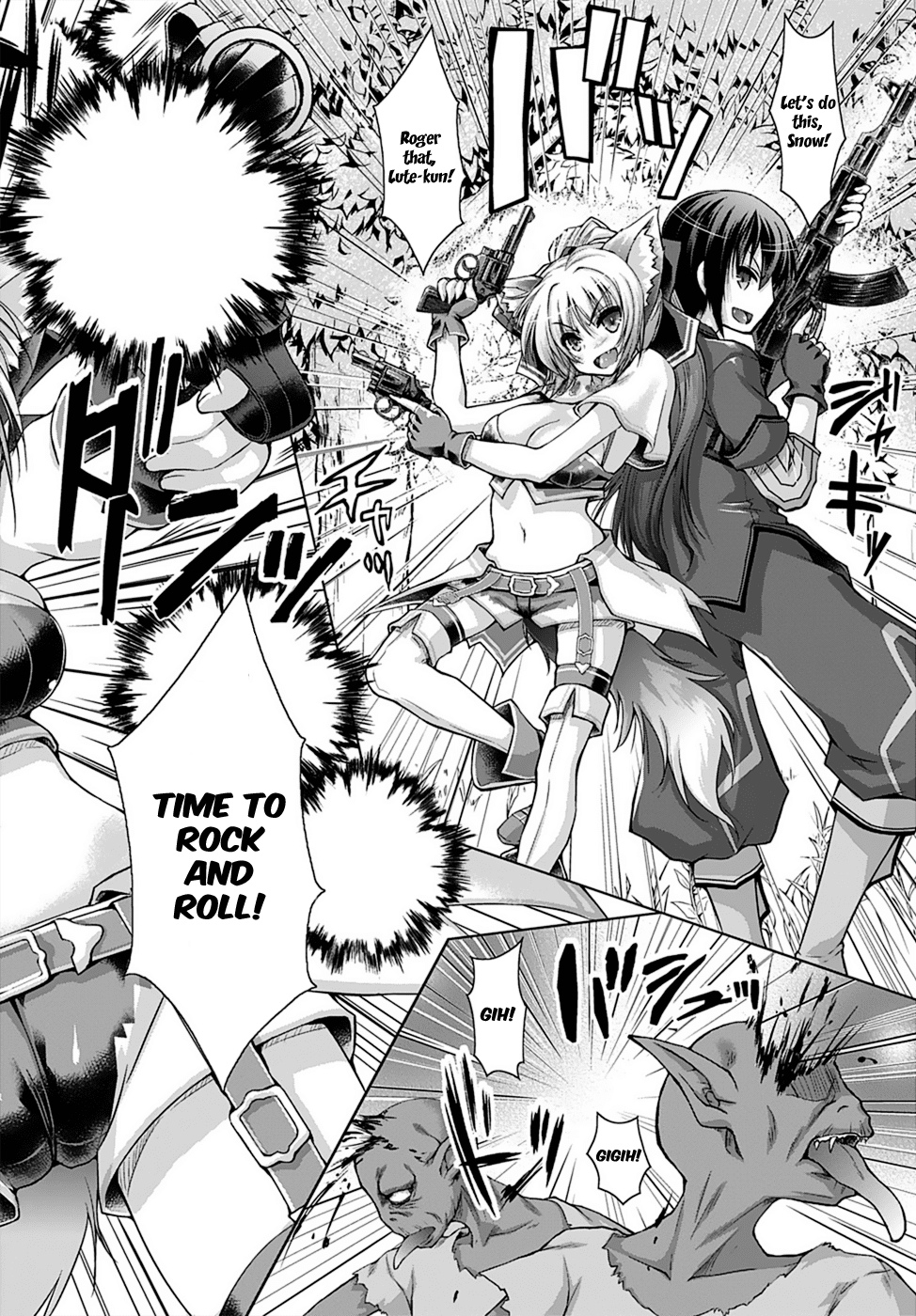 Gunota ga Mahou Sekai ni Tensei Shitara, Gendai Heiki de Guntai Harem o Tsukucchaimashita!? Chapter 8 page 32 - Chapter 8