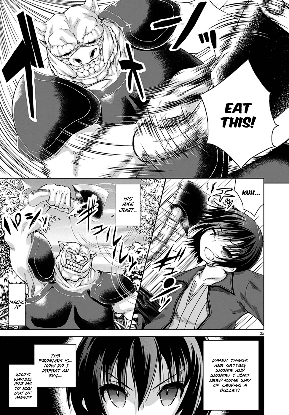 Gunota ga Mahou Sekai ni Tensei Shitara, Gendai Heiki de Guntai Harem o Tsukucchaimashita!? Chapter 8 page 38 - Chapter 8