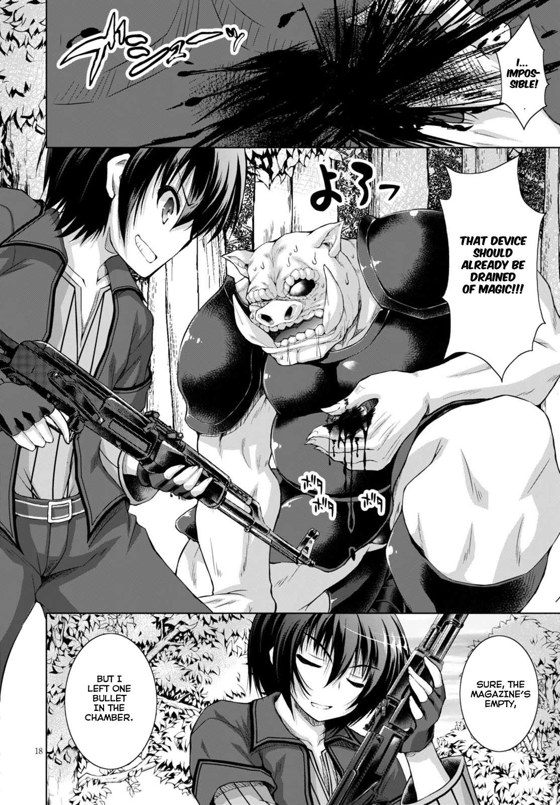 Gunota ga Mahou Sekai ni Tensei Shitara, Gendai Heiki de Guntai Harem o Tsukucchaimashita!? Chapter 9 page 21 - Chapter 9