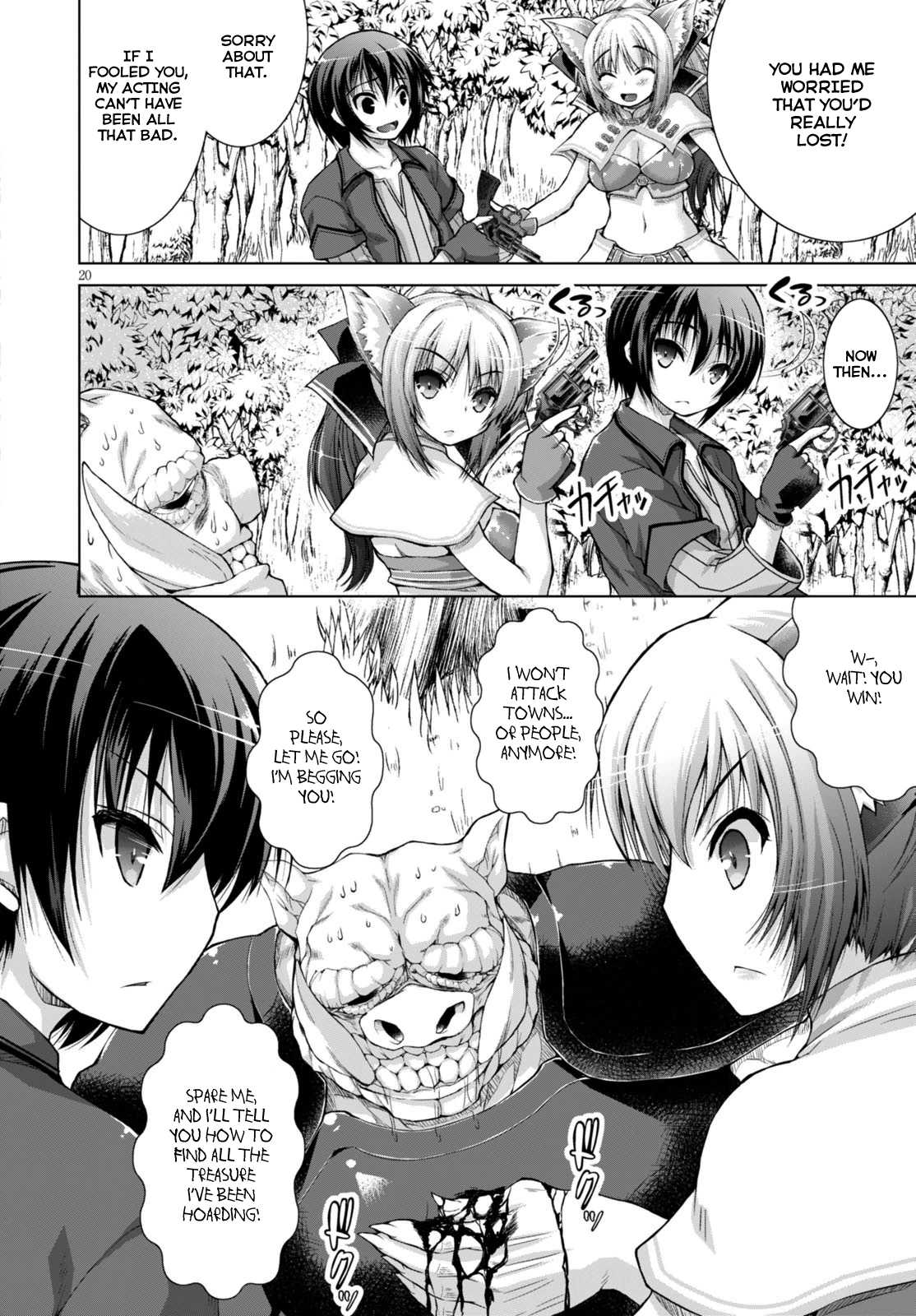Gunota ga Mahou Sekai ni Tensei Shitara, Gendai Heiki de Guntai Harem o Tsukucchaimashita!? Chapter 9 page 23 - Chapter 9