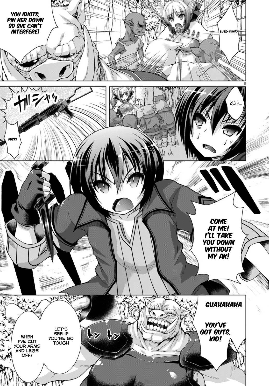 Gunota ga Mahou Sekai ni Tensei Shitara, Gendai Heiki de Guntai Harem o Tsukucchaimashita!? Chapter 9 page 9 - Chapter 9