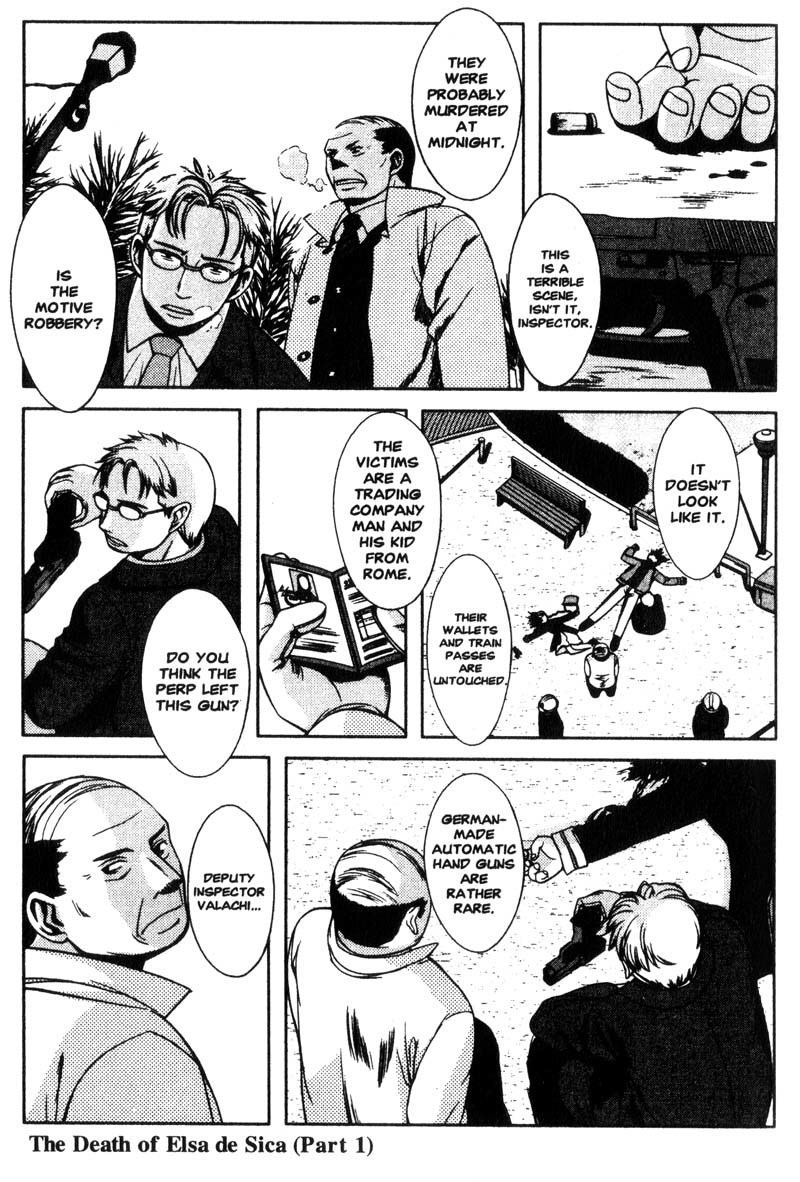 Gunslinger Girl Chapter 4 page 2 - Chapter 4: The Death of Elsa de Sica (Part 1)