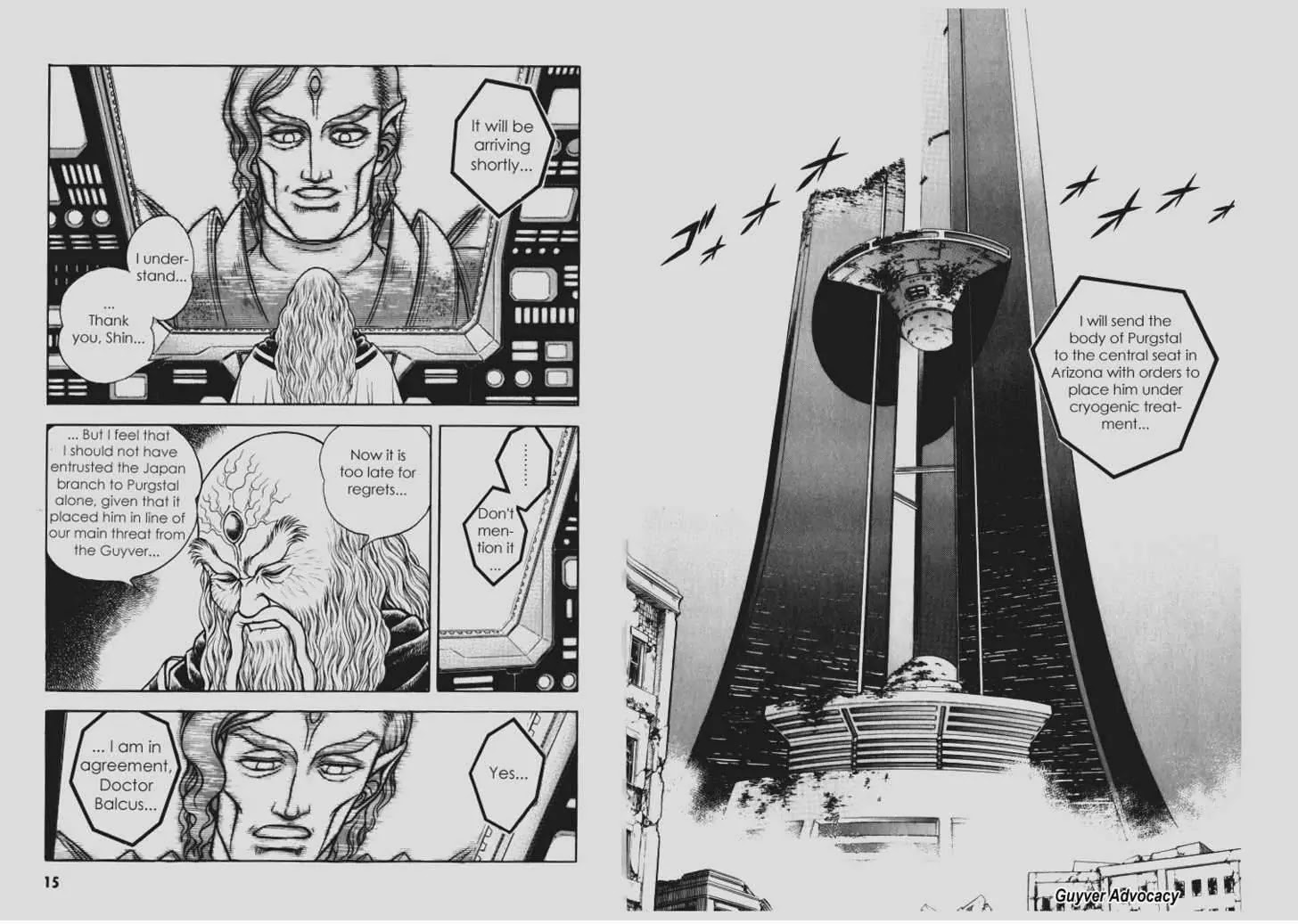 Guyver Chapter 100 page 7 - Chapter 100: The Intrigue of Three Lords