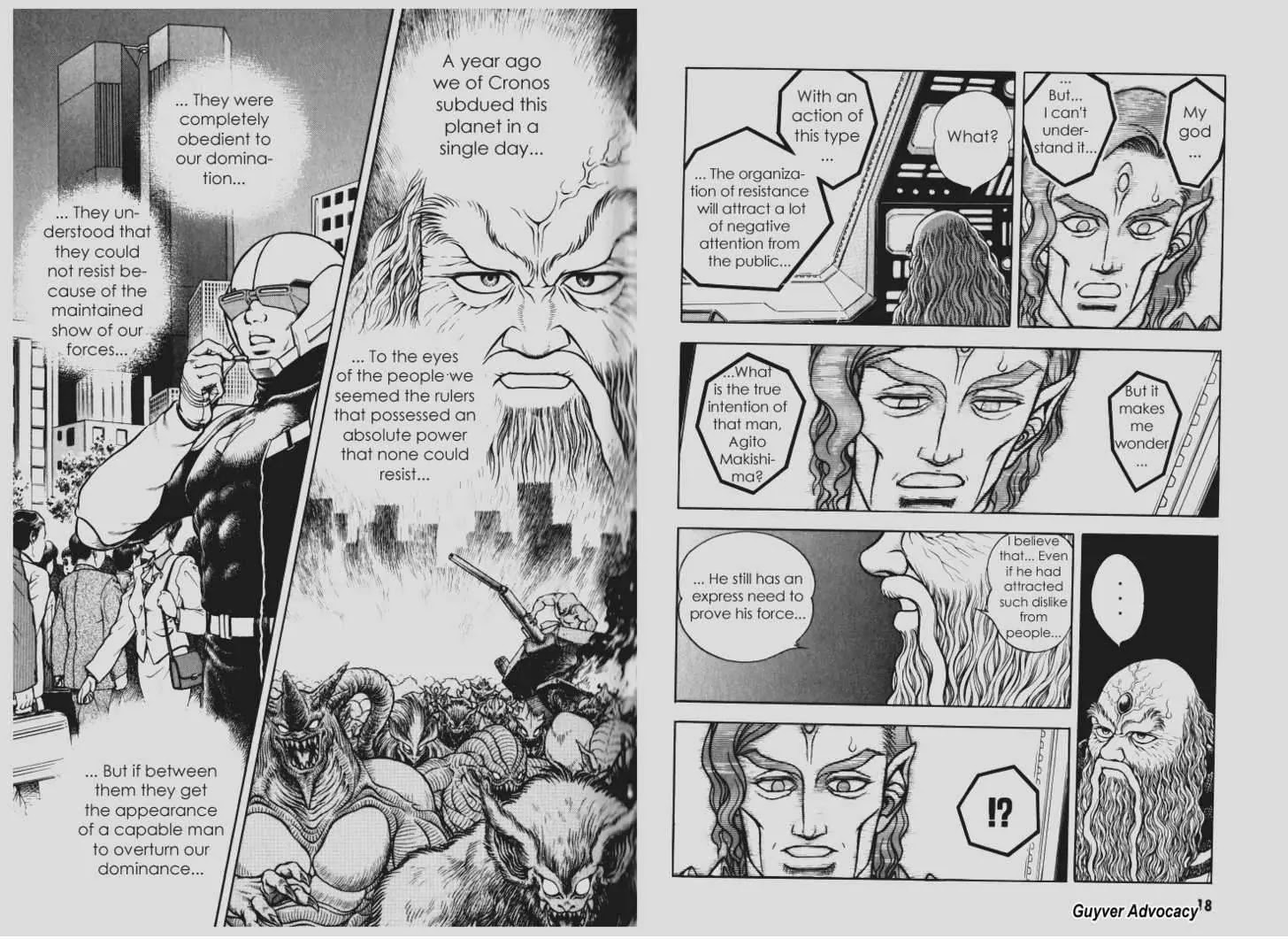 Guyver Chapter 100 page 9 - Chapter 100: The Intrigue of Three Lords