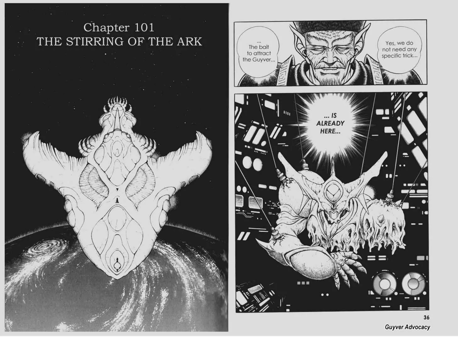 Guyver Chapter 101 page 1 - Chapter 101: The Stirring of the Ark
