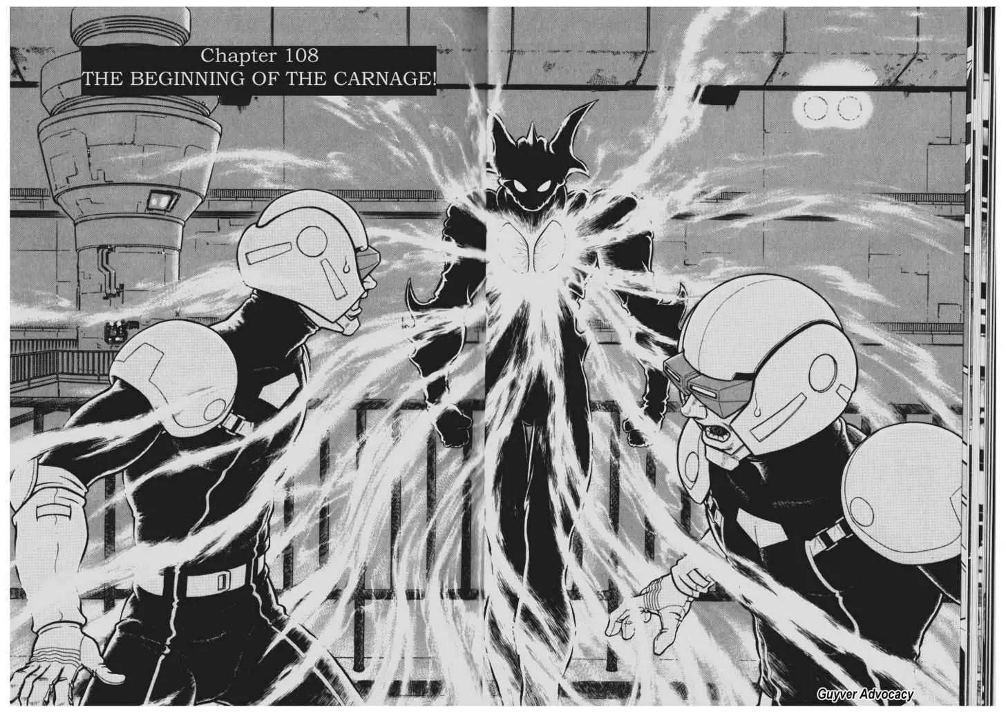 Guyver Chapter 108 page 1 - Chapter 108: The Beginning of the Carnage!