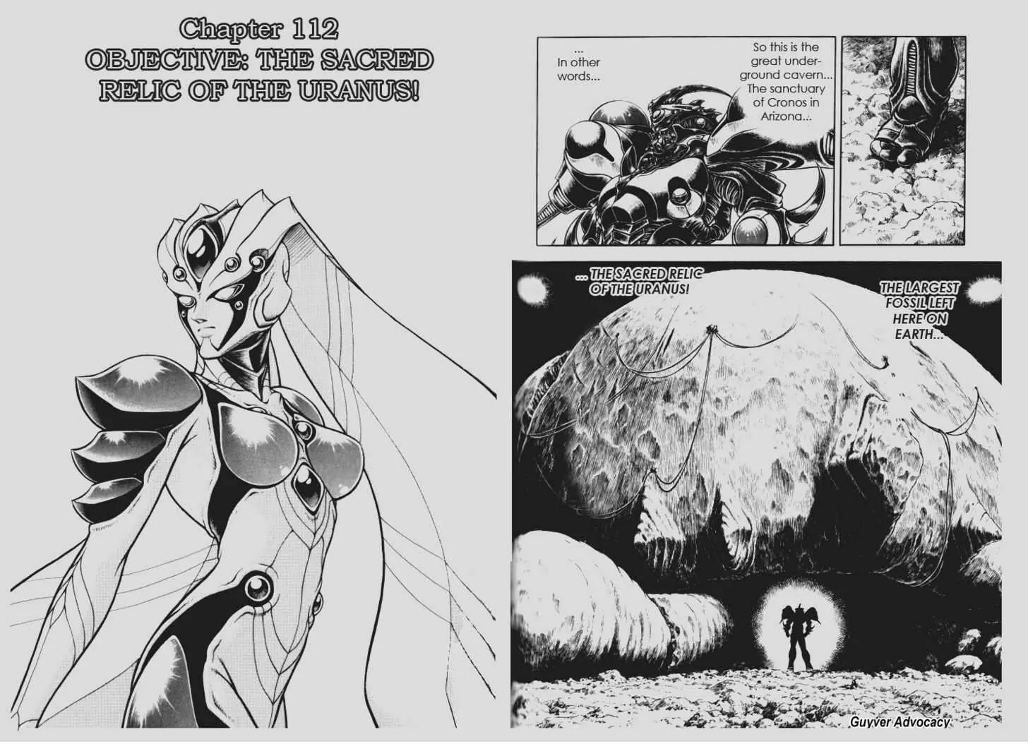 Guyver Chapter 112 page 1 - Chapter 112: Objective: The Sacred Relic of the Uranus!