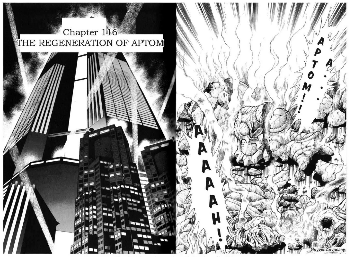 Guyver Chapter 116 page 1 - Chapter 116: The Regeneration of Aptom