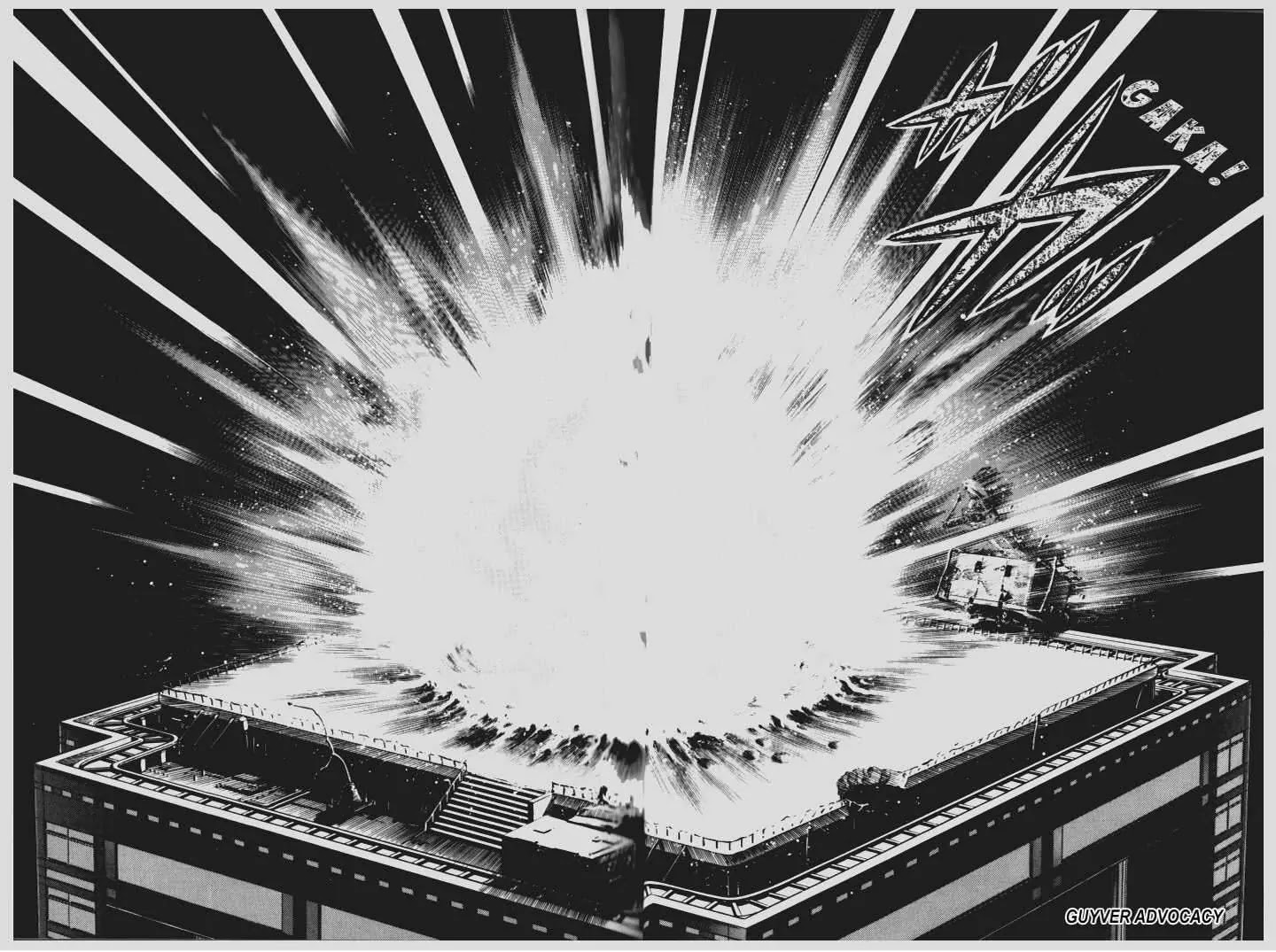 Guyver Chapter 142 page 9 - Chapter 142: Battle to the Death!! Metropolitan Goverment Office Rooftop