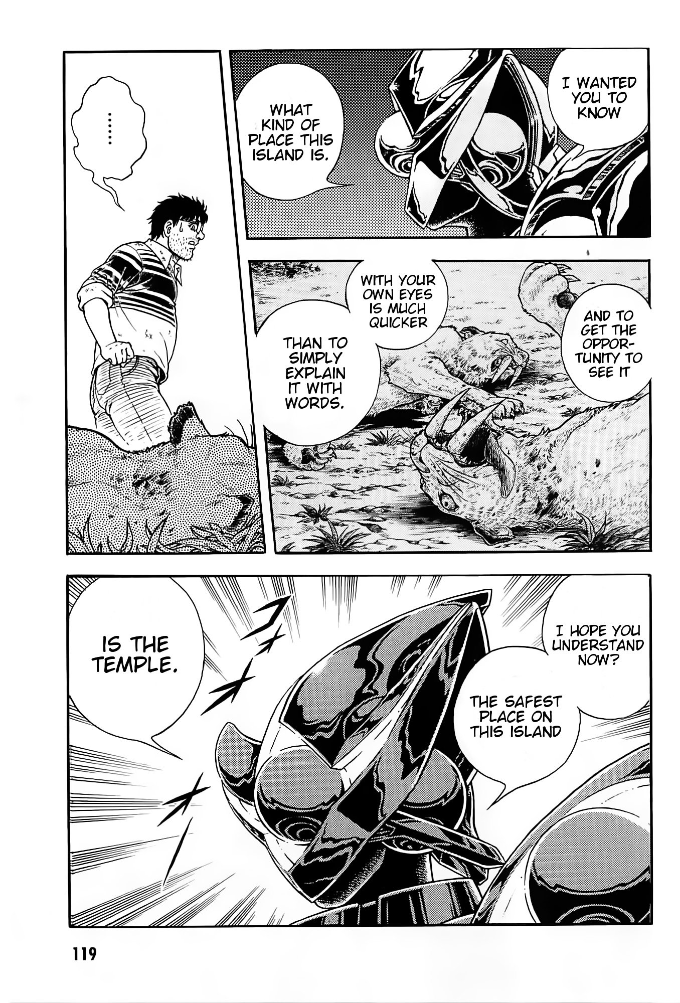 Guyver Chapter 187 page 35 - Chapter 187 : On the Mysterious Island