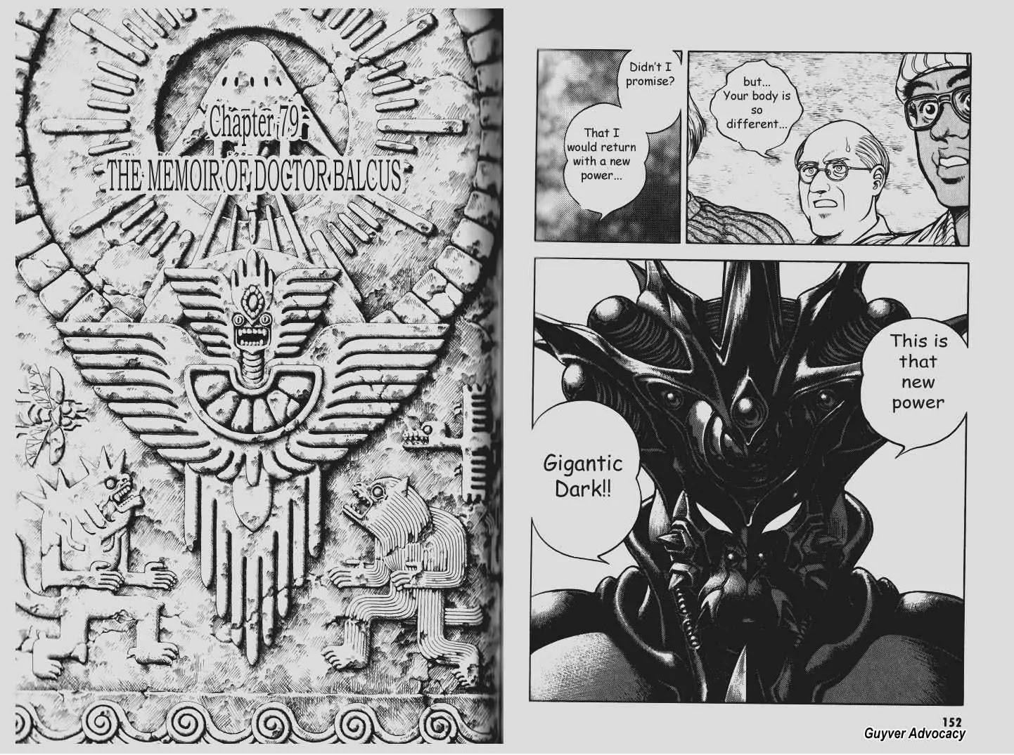 Guyver Chapter 79 page 1 - Chapter 79: The Memoir of Doctor Balcus