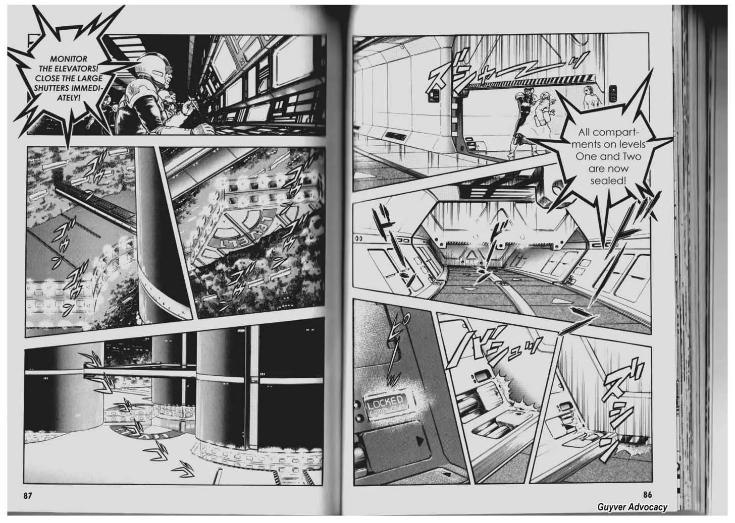 Guyver Chapter 83 page 6 - Chapter 83: Attack on Chronos Headquarters