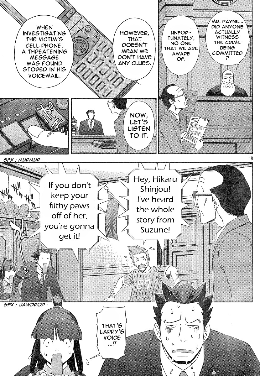 Gyakuten Saiban Chapter 1.1 page 18 - Vol.1 Chapter 1: Turnabout with the Wind