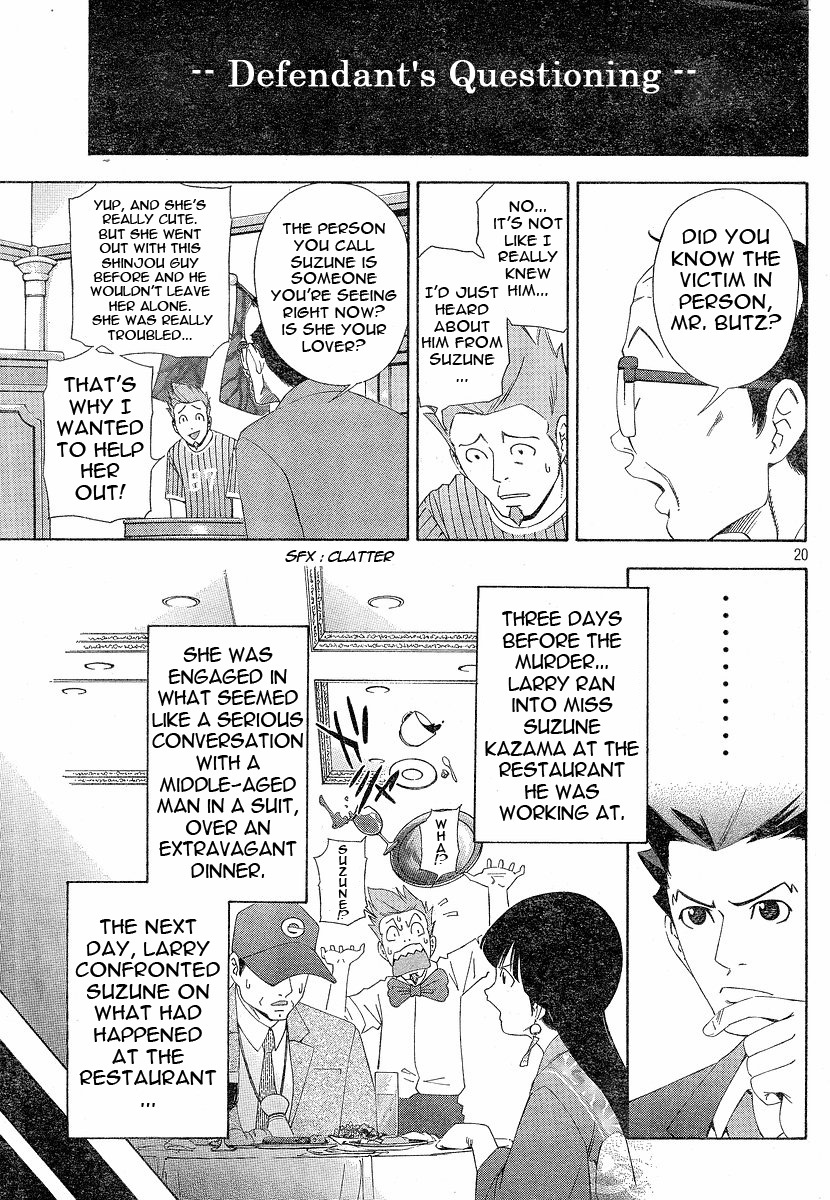 Gyakuten Saiban Chapter 1.1 page 20 - Vol.1 Chapter 1: Turnabout with the Wind