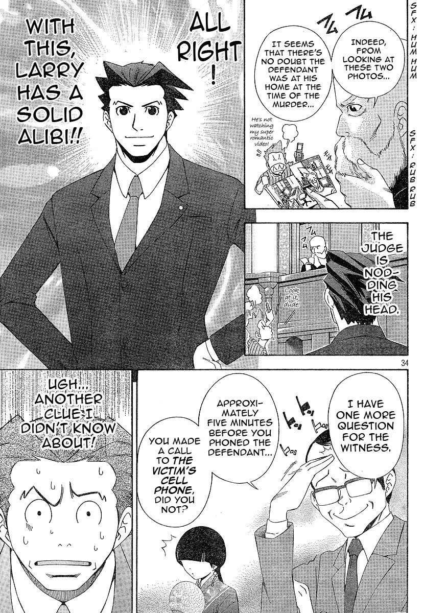 Gyakuten Saiban Chapter 1.1 page 34 - Vol.1 Chapter 1: Turnabout with the Wind