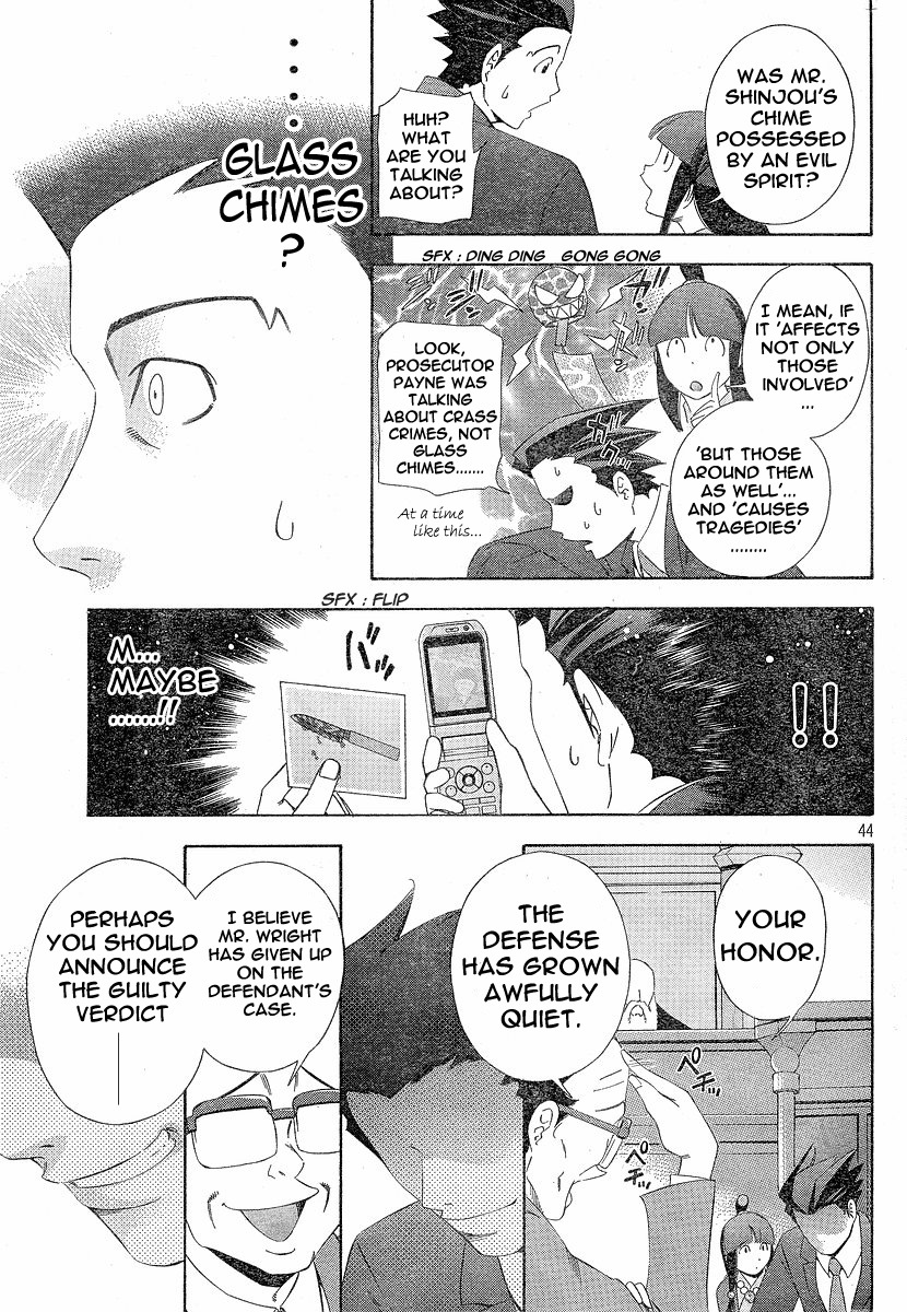 Gyakuten Saiban Chapter 1.1 page 44 - Vol.1 Chapter 1: Turnabout with the Wind