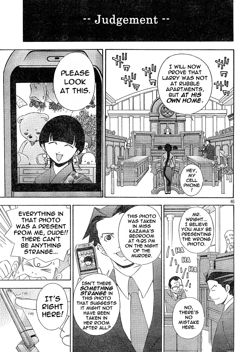 Gyakuten Saiban Chapter 1.1 page 46 - Vol.1 Chapter 1: Turnabout with the Wind
