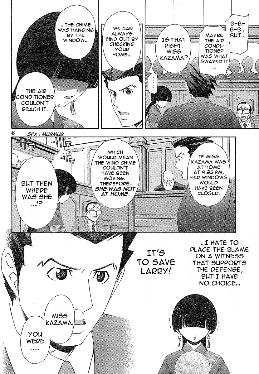 Gyakuten Saiban Chapter 1.1 page 49 - Vol.1 Chapter 1: Turnabout with the Wind