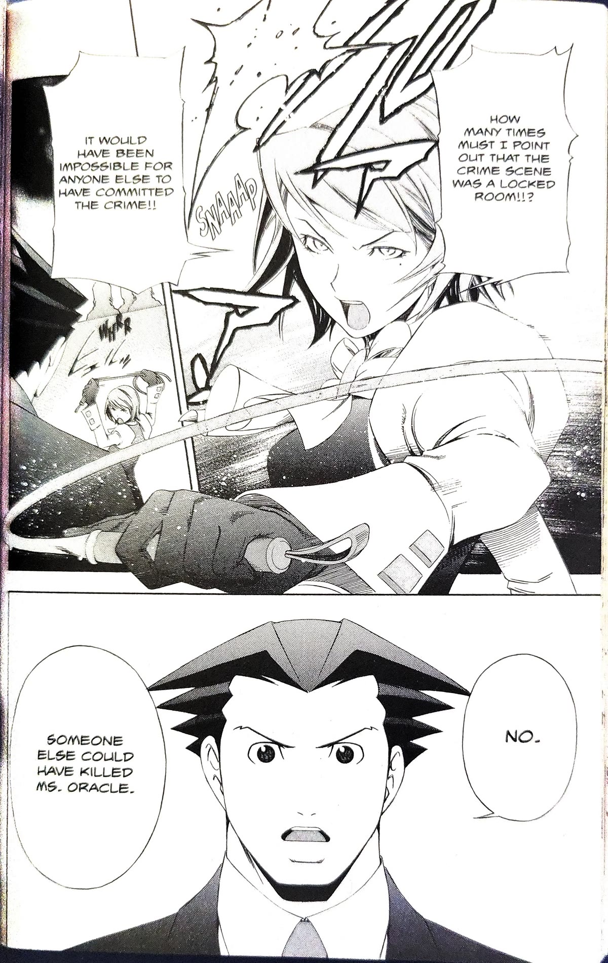 Gyakuten Saiban Chapter 3.8 page 55 - Vol.3 Chapter 8: Turnabout prophecy (2)