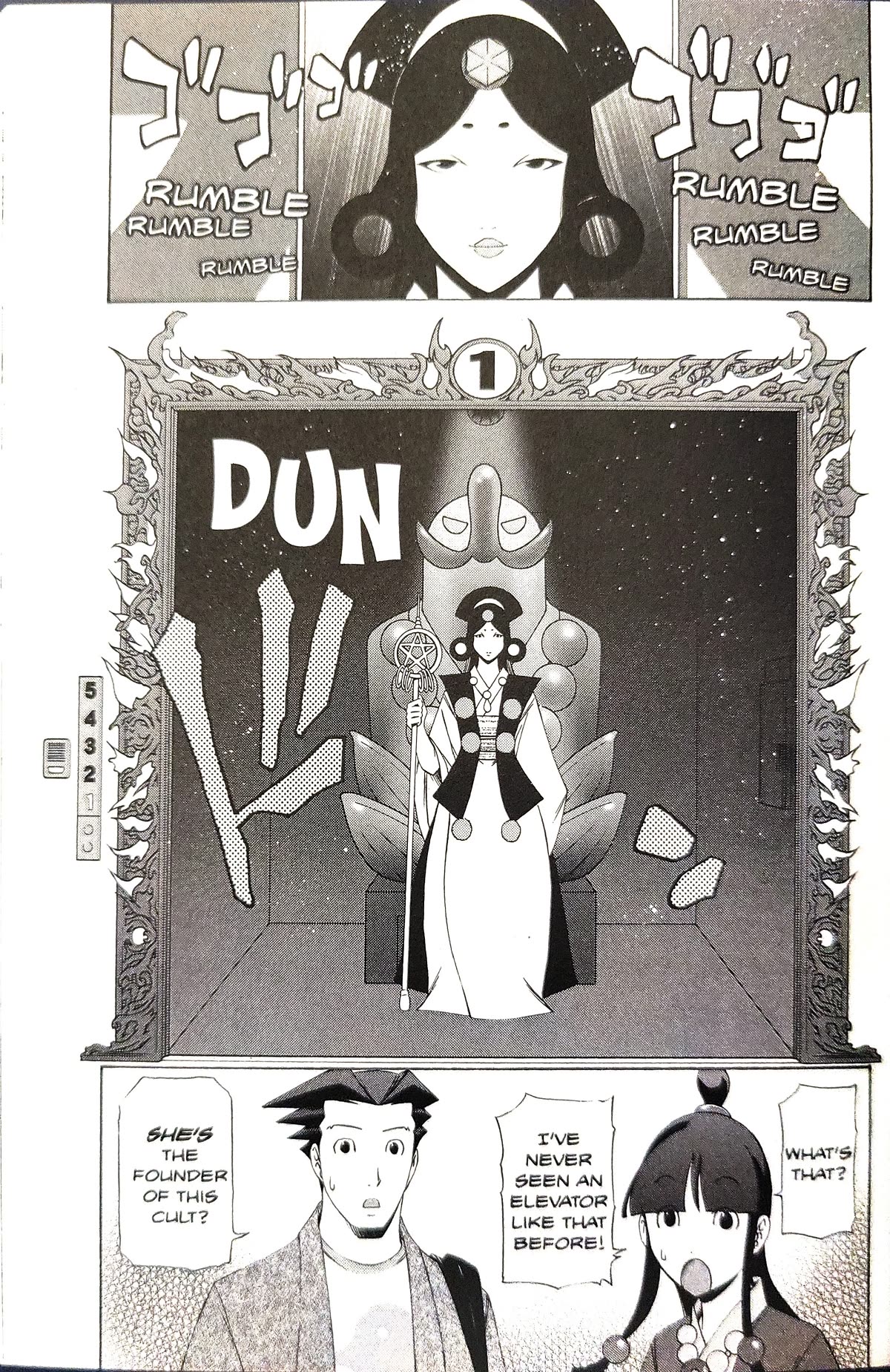 Gyakuten Saiban Chapter 5.14 page 11 - Vol.5 Chapter 14: Turnabout Power vs. Supernatural Power (1)