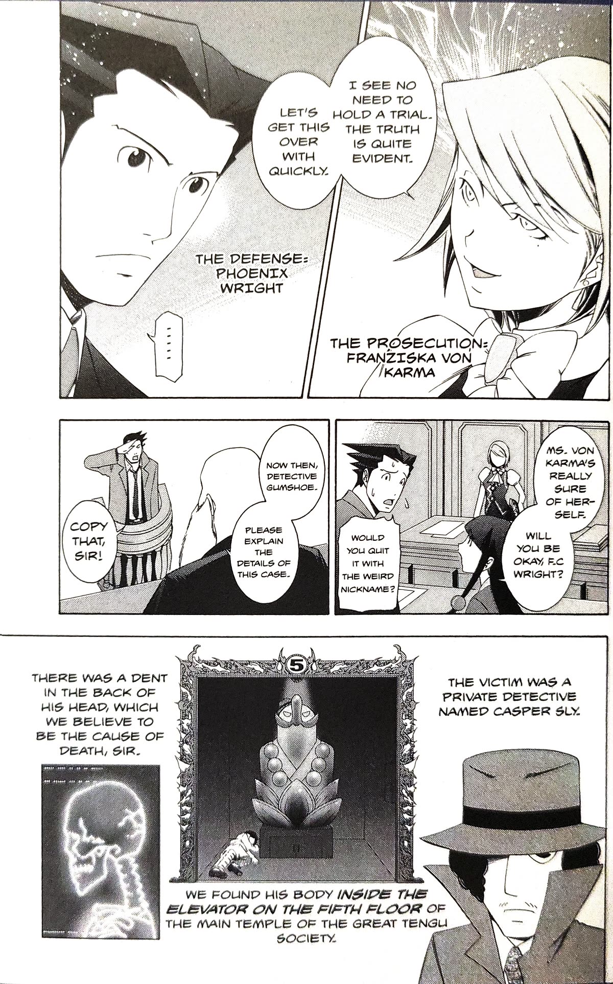Gyakuten Saiban Chapter 5.15 page 3 - Vol.5 Chapter 15: Turnabout Power vs. Supernatural Power (2) [END]