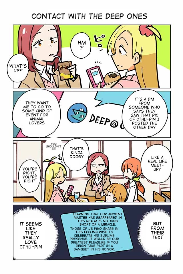 Gyaru and Cthulhu Chapter 12 page 1 - Chapter 12: Contact with the Deep Ones