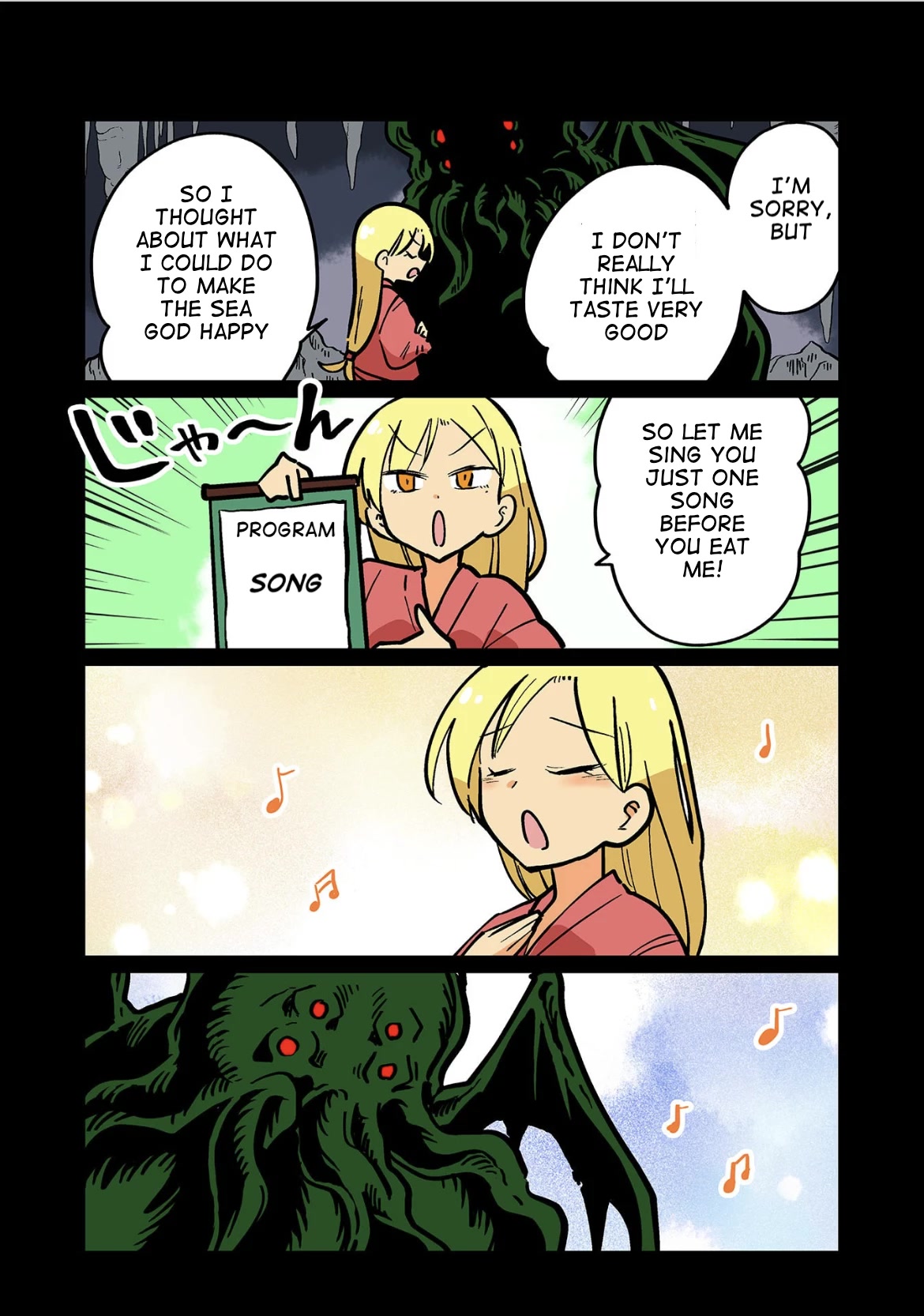 Gyaru and Cthulhu Chapter 121 page 2 - Chapter 121: Bonus Comic: Once Upon a Time... [END]