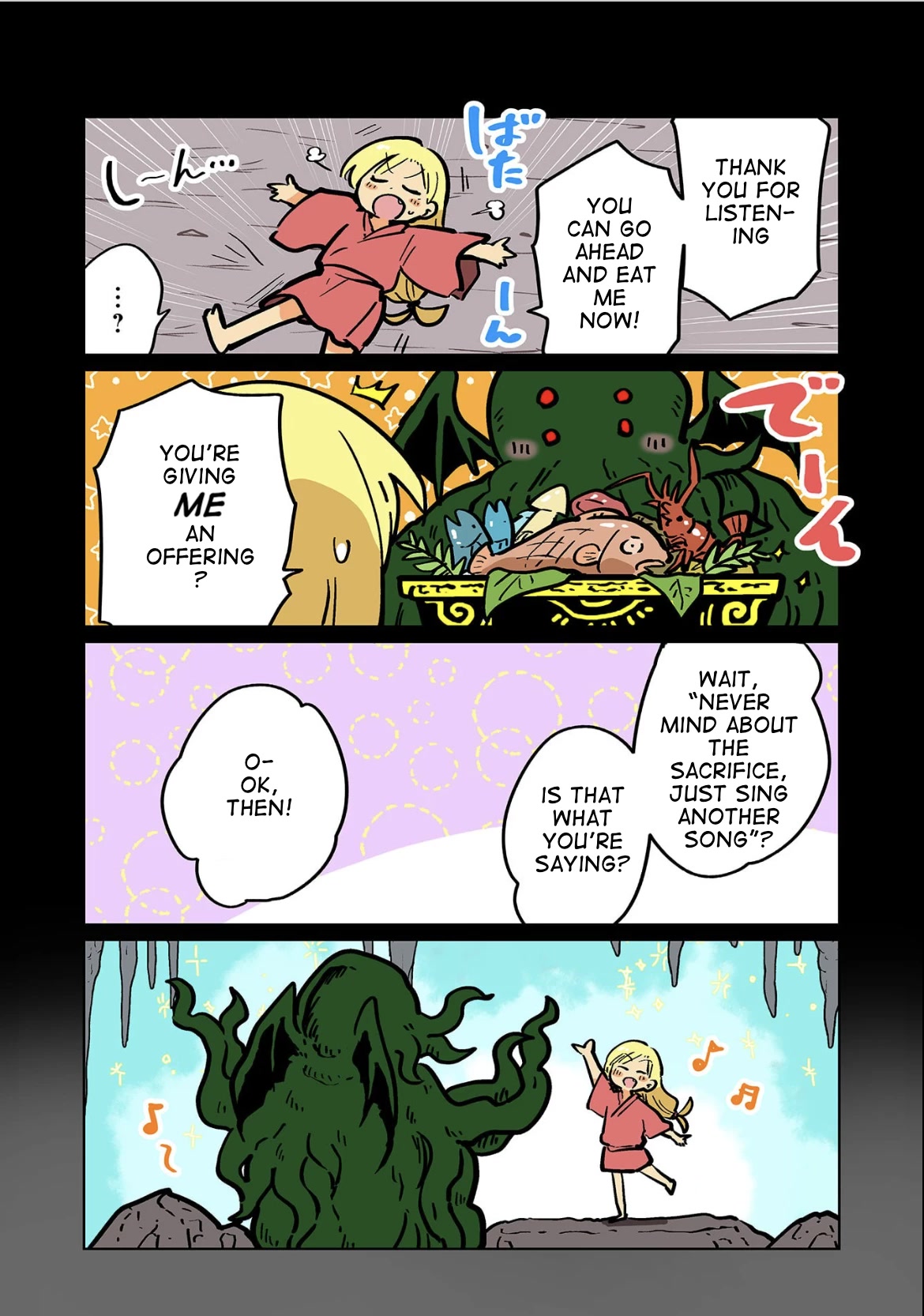 Gyaru and Cthulhu Chapter 121 page 3 - Chapter 121: Bonus Comic: Once Upon a Time... [END]