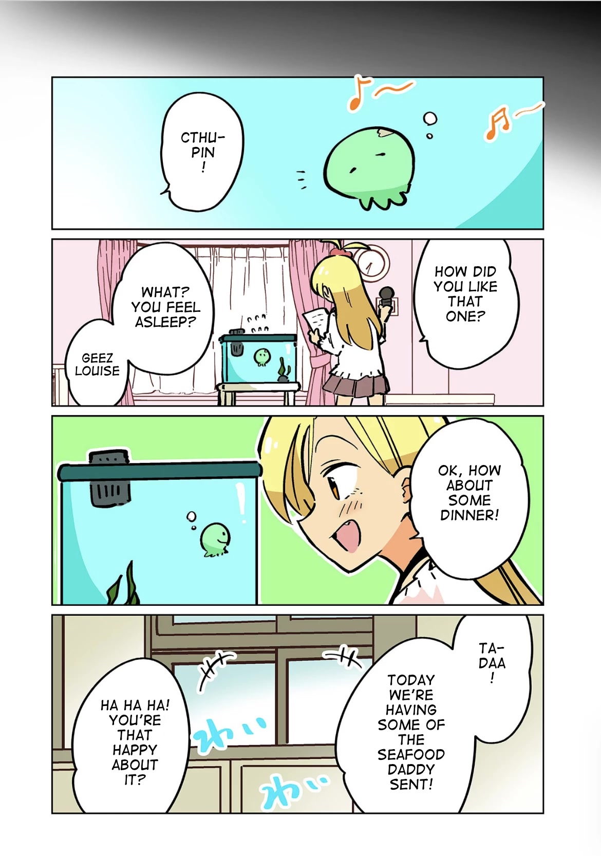 Gyaru and Cthulhu Chapter 121 page 4 - Chapter 121: Bonus Comic: Once Upon a Time... [END]