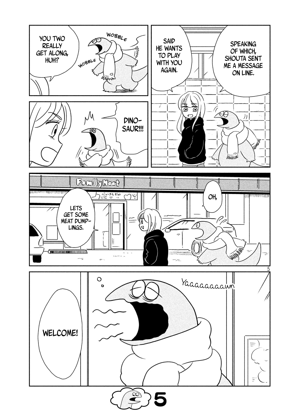 Gyaru and Dinosaur Chapter 12 page 5 - Chapter 12: Sleepy