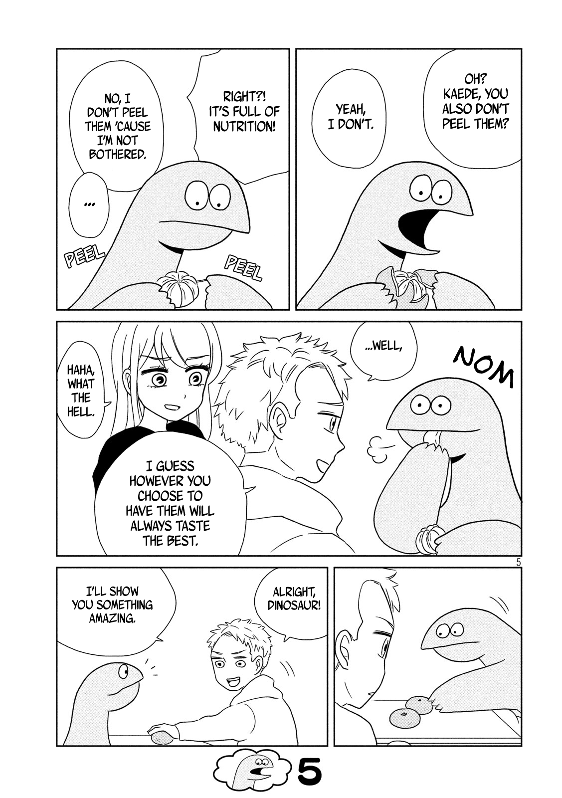 Gyaru and Dinosaur Chapter 13 page 5 - Chapter 13: Tangerines Taste Good