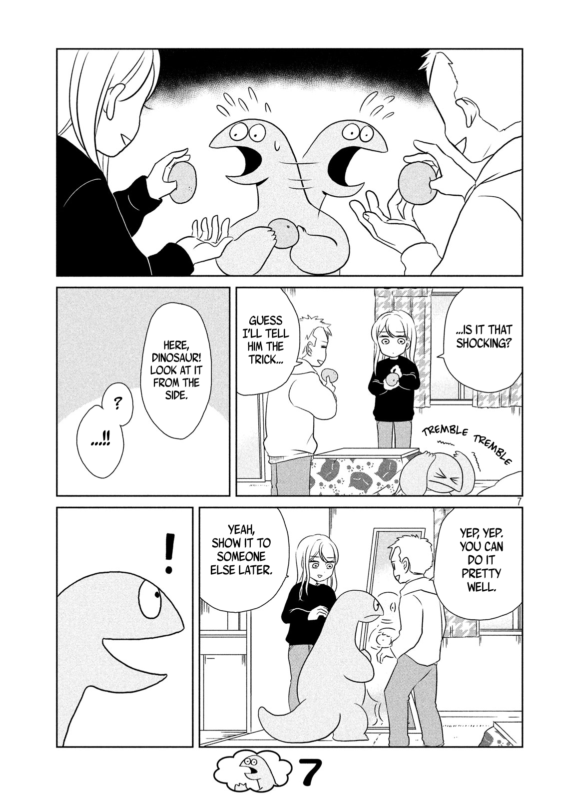 Gyaru and Dinosaur Chapter 13 page 7 - Chapter 13: Tangerines Taste Good