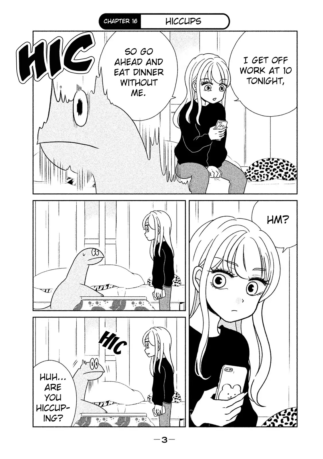 Gyaru and Dinosaur Chapter 16 page 1 - Chapter 16: Hiccups