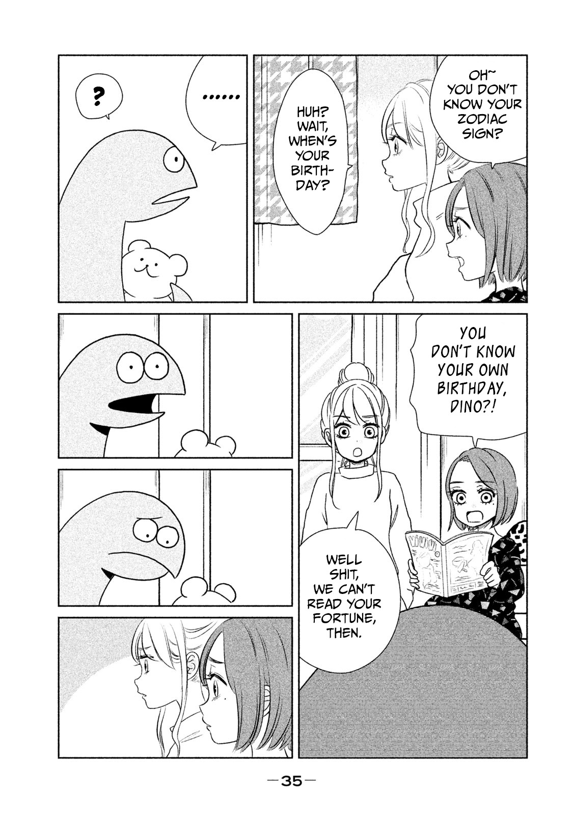 Gyaru and Dinosaur Chapter 19 page 3 - Chapter 19: Fortune Telling!