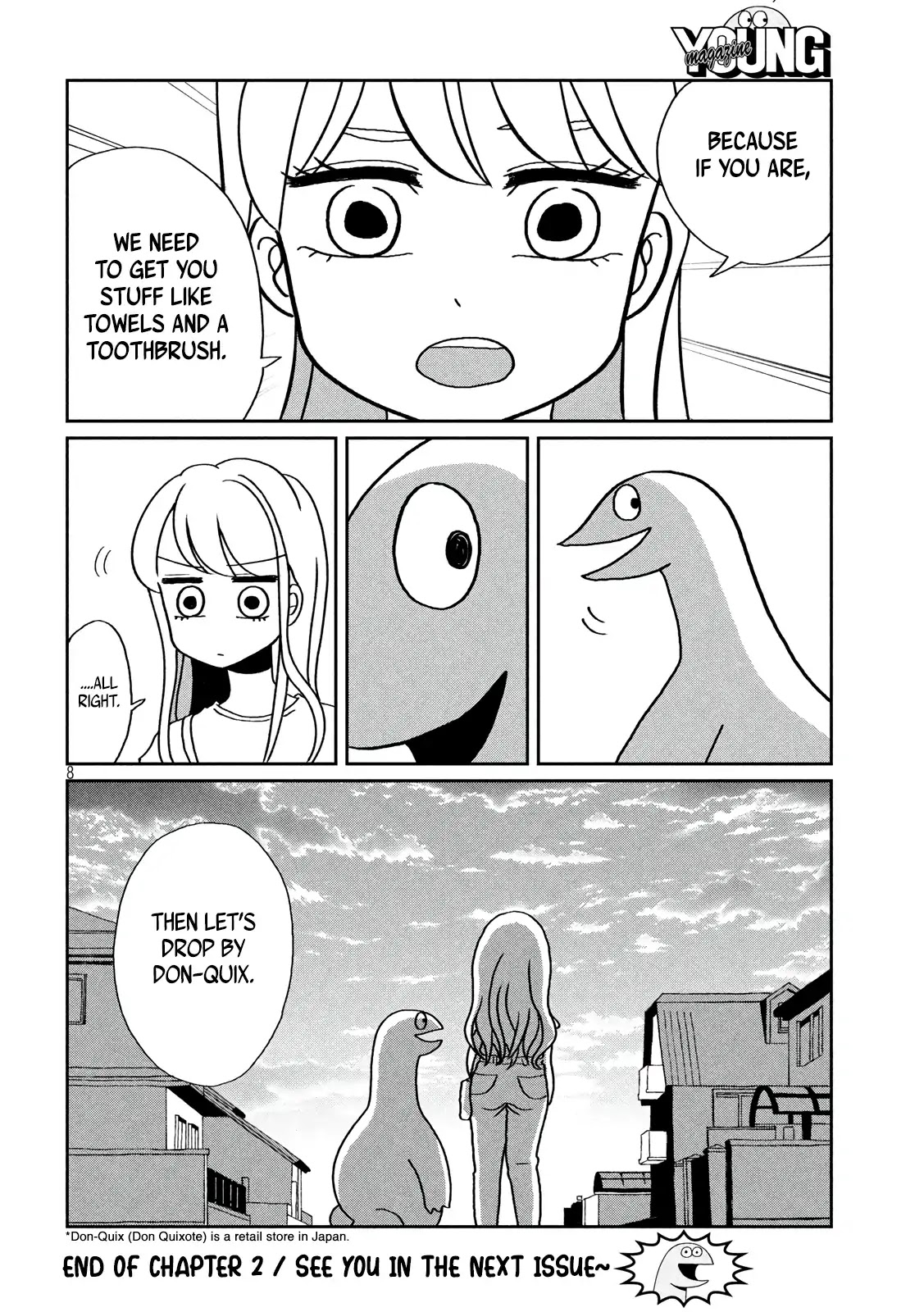 Gyaru and Dinosaur Chapter 2 page 8 - Chapter 2: There's a Cat