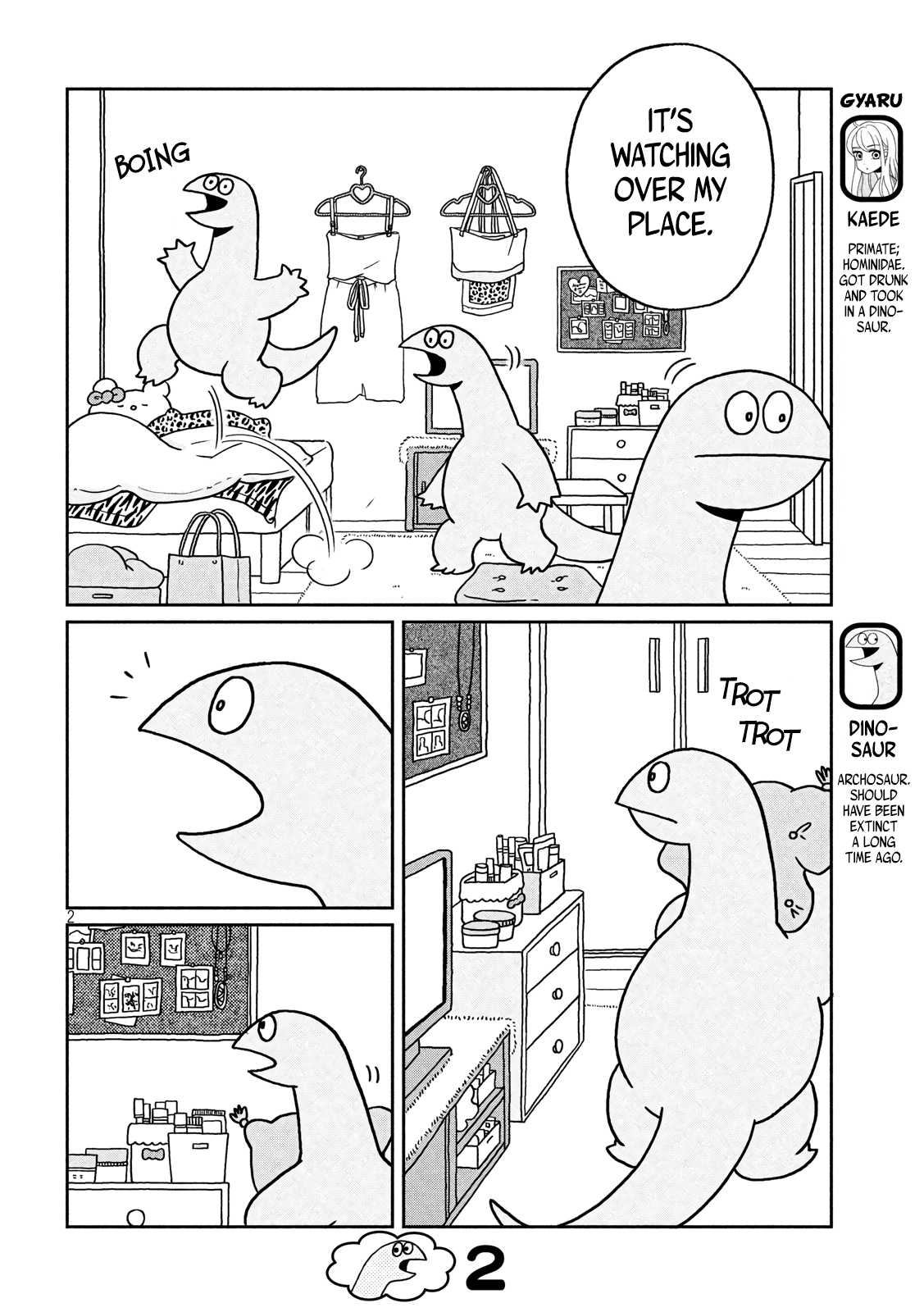 Gyaru and Dinosaur Chapter 4 page 2 - Chapter 4: I Met My Ex