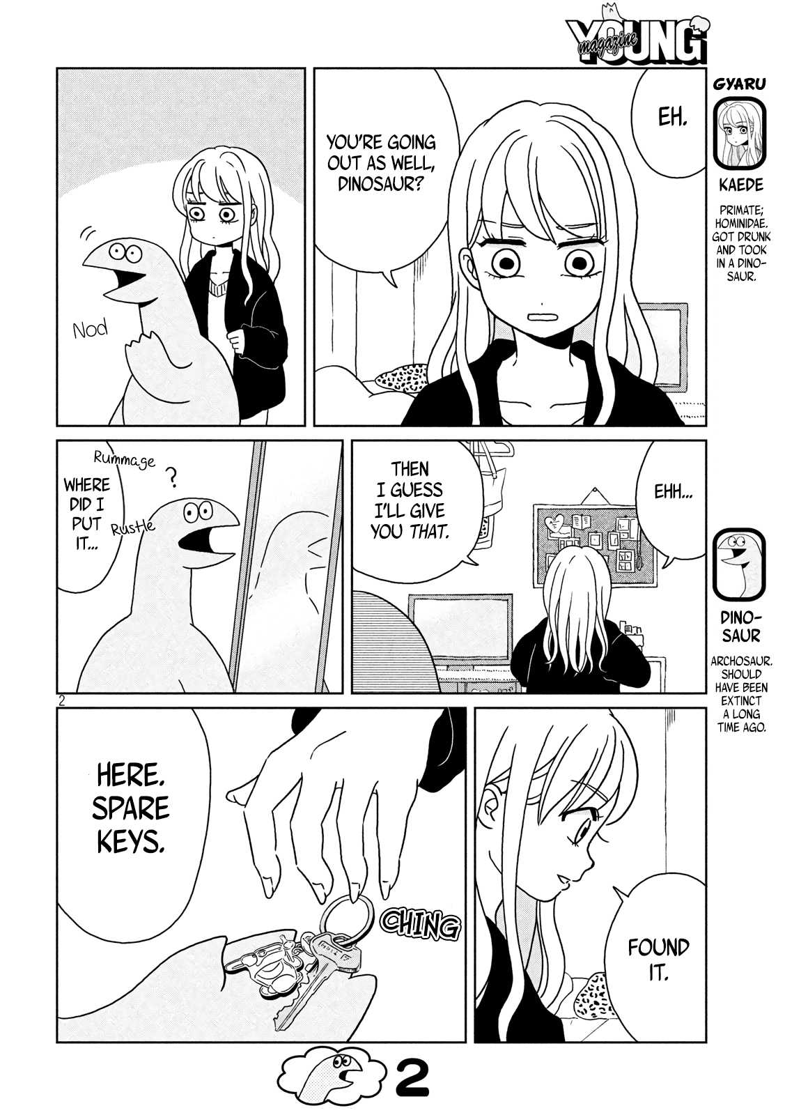 Gyaru and Dinosaur Chapter 5 page 2 - Chapter 5: Shopping