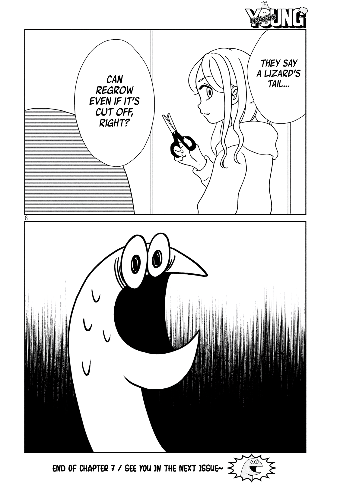 Gyaru and Dinosaur Chapter 7 page 8 - Chapter 7: Not the Tail