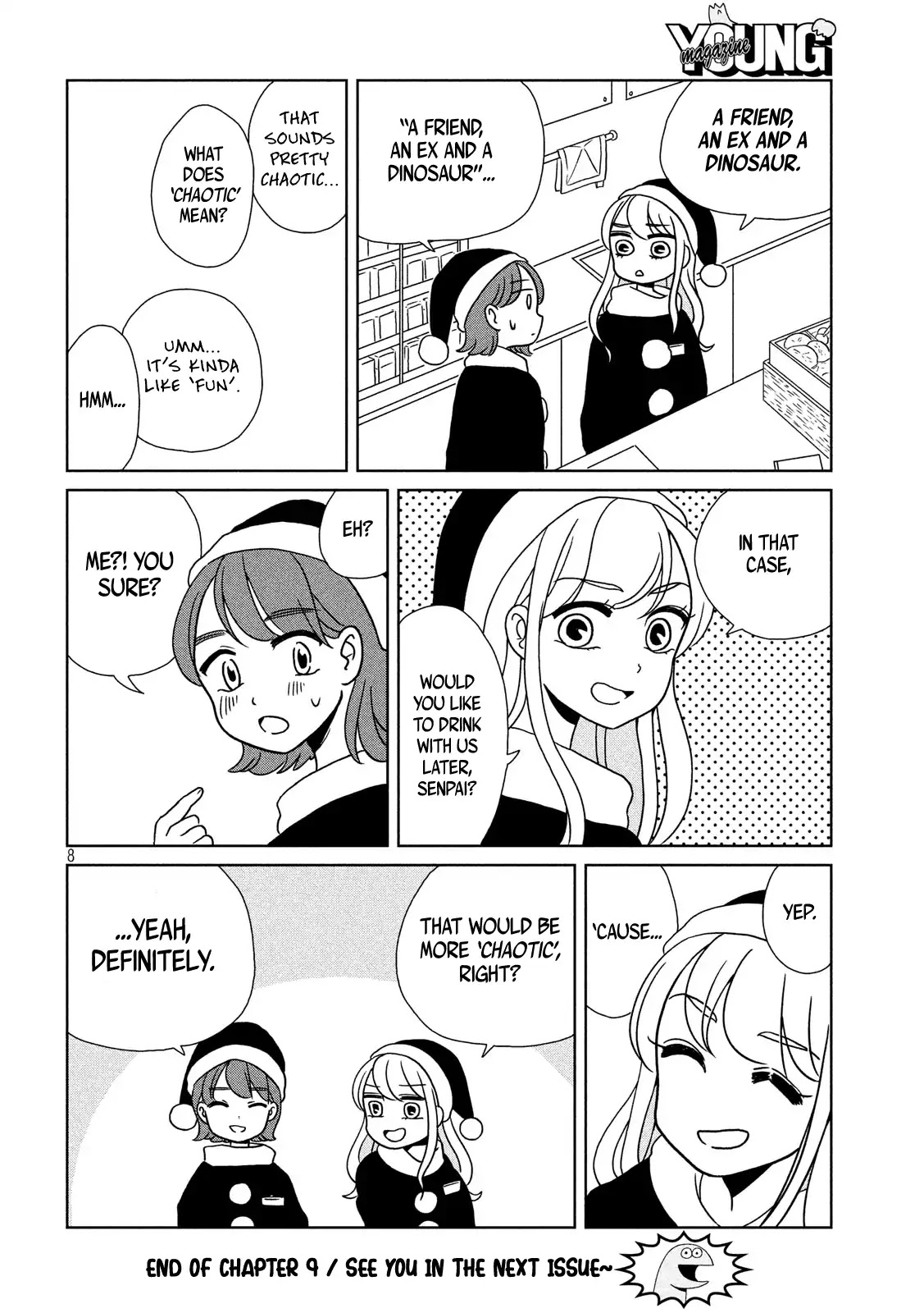 Gyaru and Dinosaur Chapter 9 page 9 - Chapter 9: Merry Christmas!