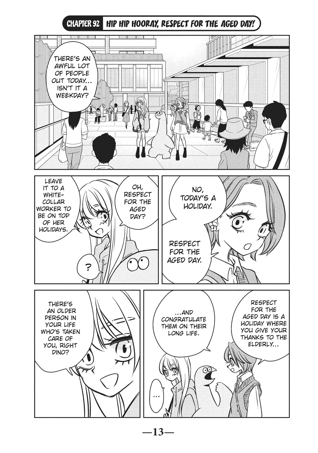 Gyaru and Dinosaur Chapter 92 page 1 - Chapter 92