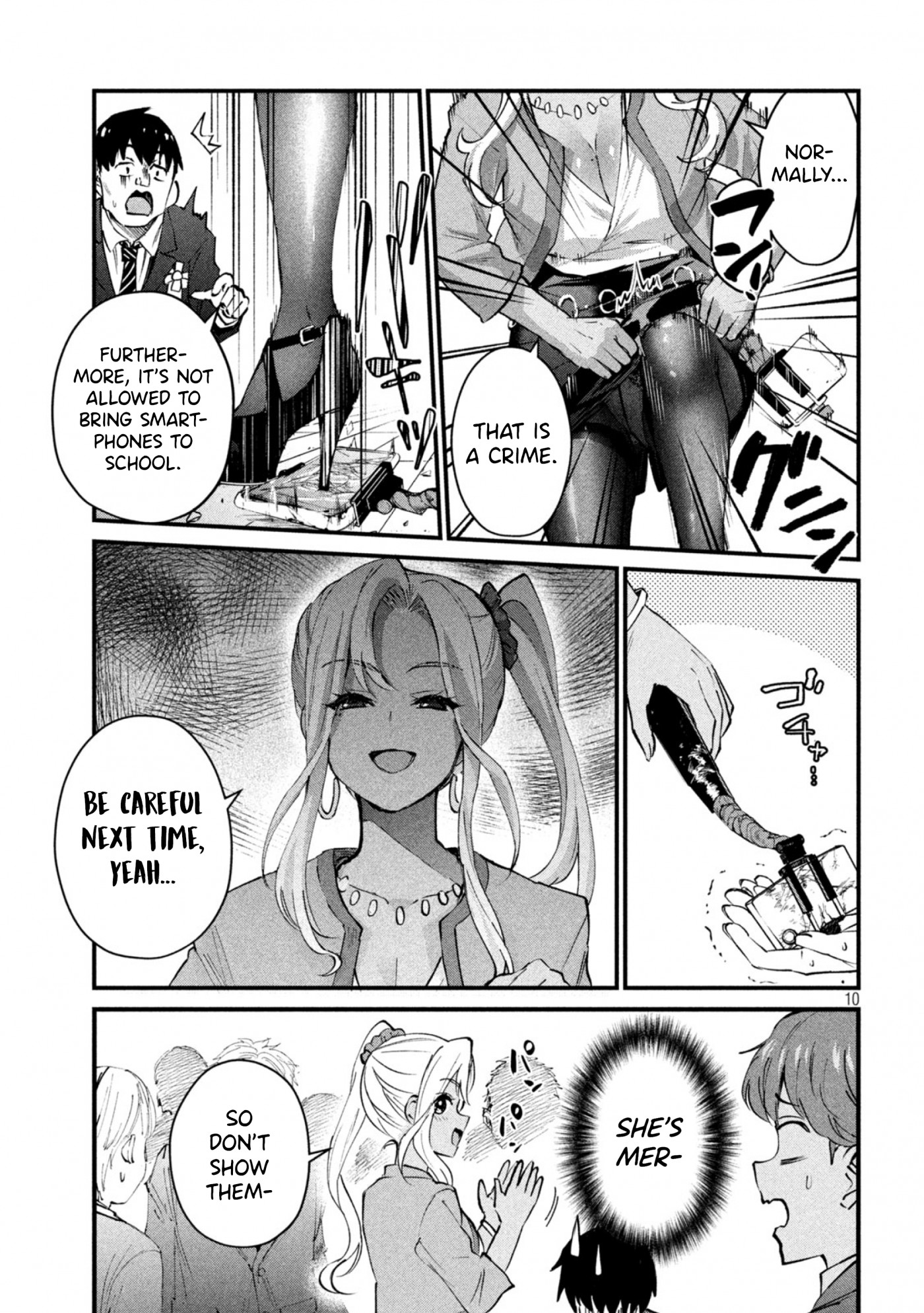 Gyaru Sensei Chapter 1 page 10 - Chapter 1: Gal-sen's cleavage