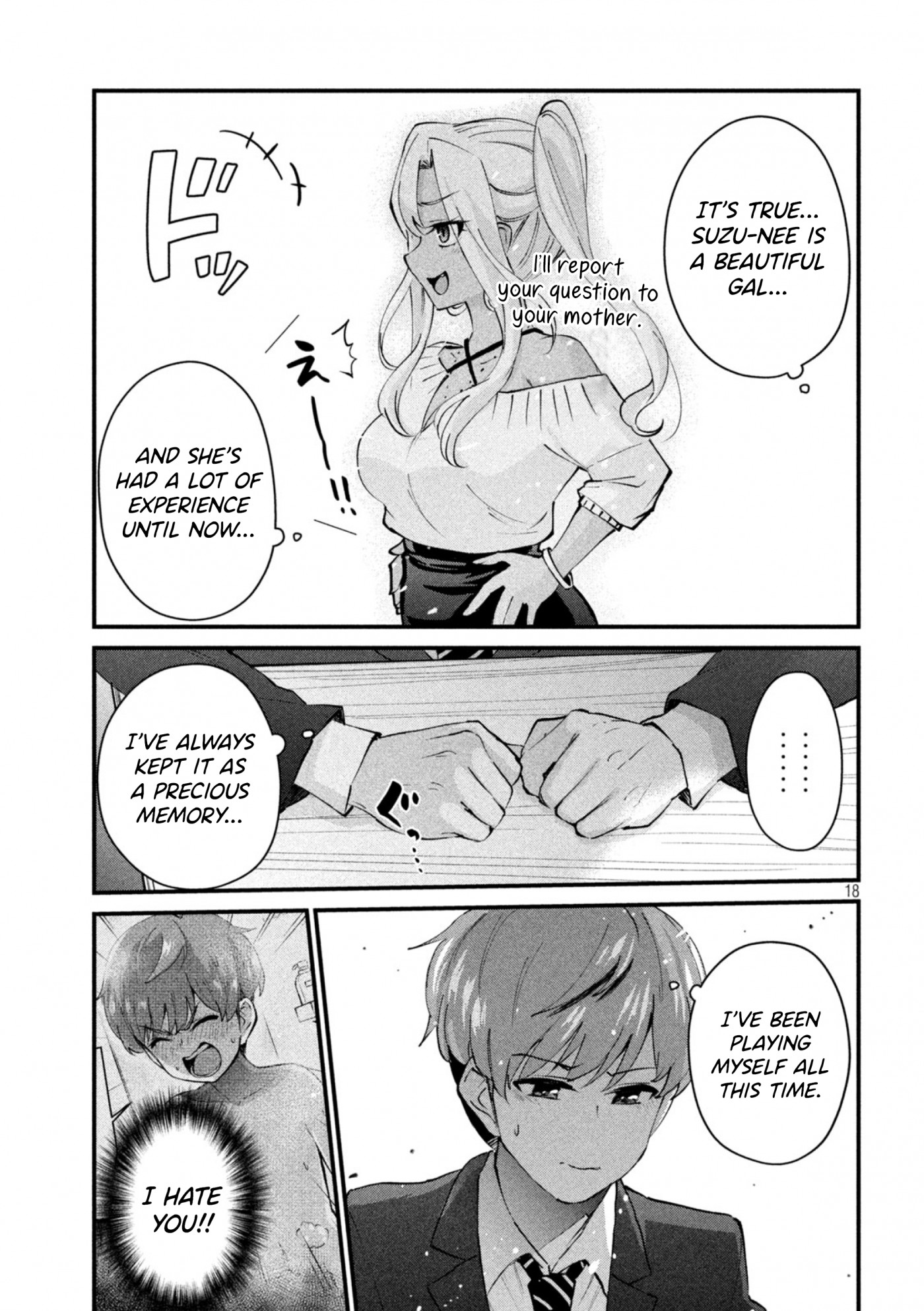 Gyaru Sensei Chapter 1 page 18 - Chapter 1: Gal-sen's cleavage
