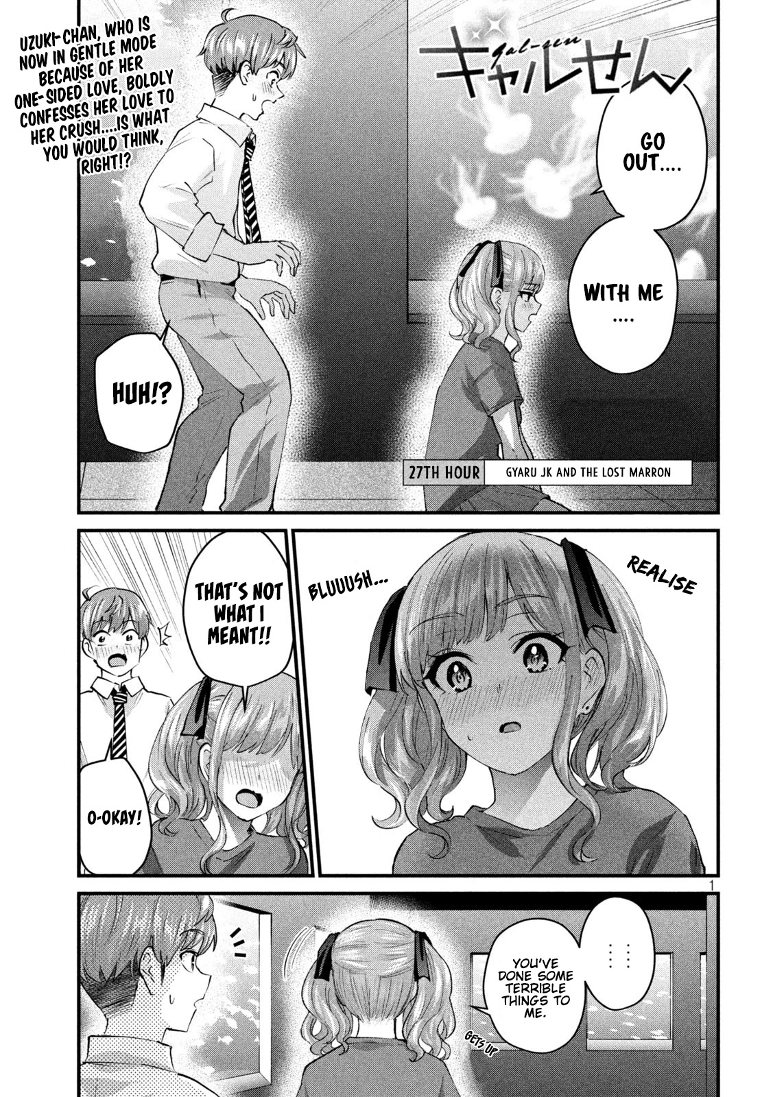 Gyaru Sensei Chapter 27 page 2 - Chapter 27: Gyaru JK and The Lost Marron