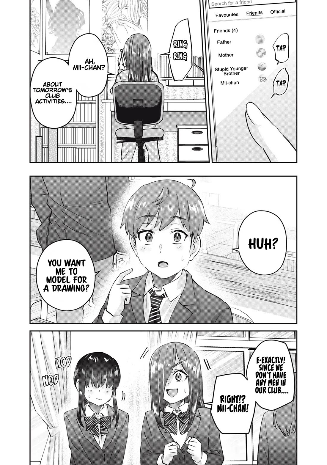 Gyaru Sensei Chapter 67 page 3 - Chapter 67: Otaku JK And The Adult Drawing
